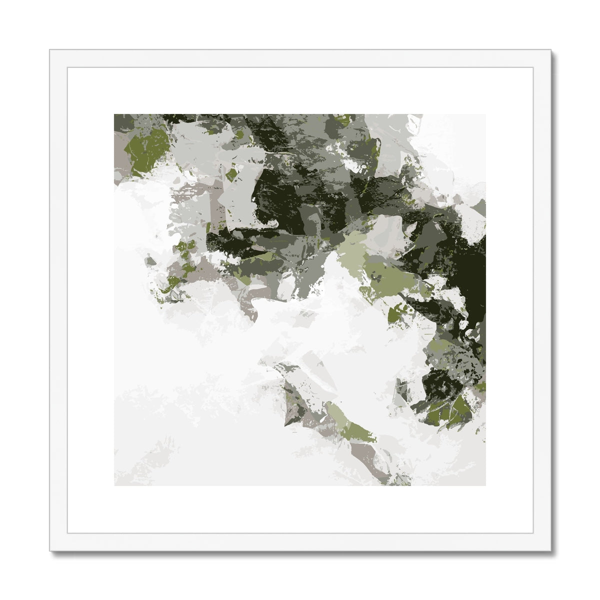 Framed Graphic Art Print, White Mat - 8x8 12x12 16x16 20x20 24x24 28x28 inches | FPS-1240-7693