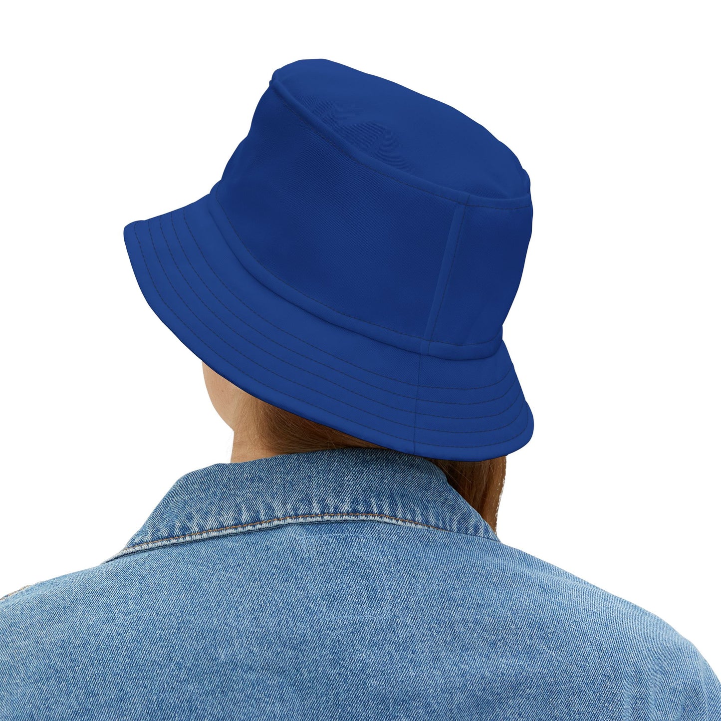 Blue Bucket Hat with Rainbow Vibes | BHPF-B