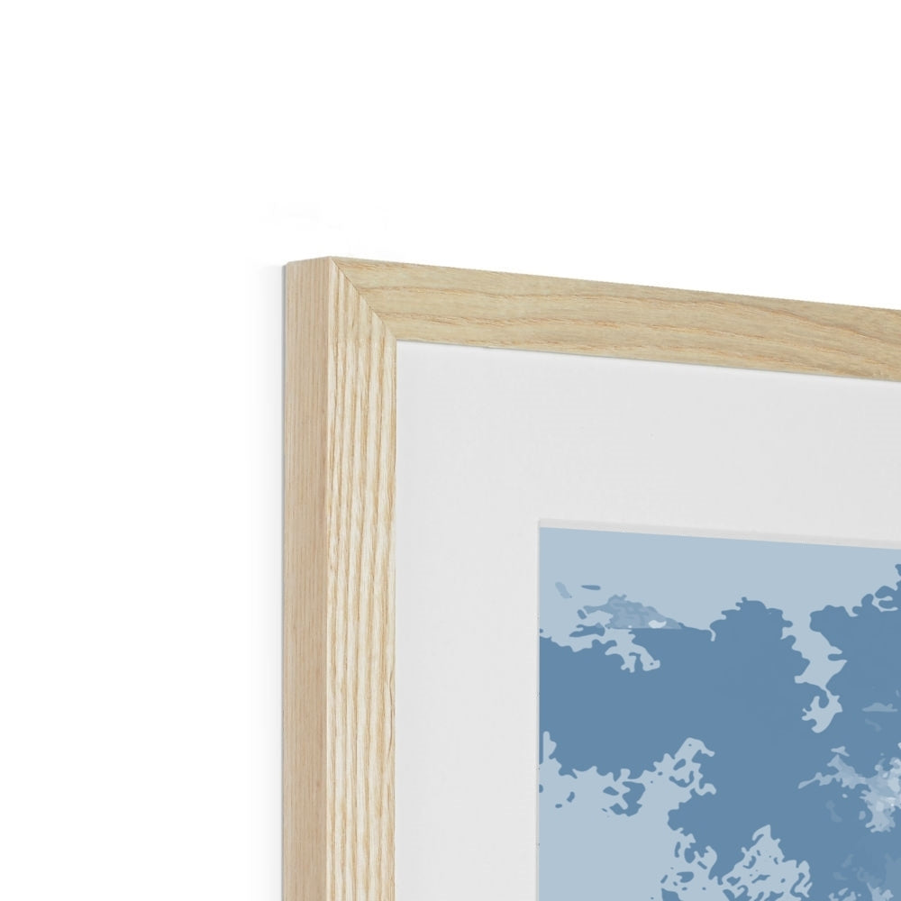 Framed Graphic Art Print, White Mat - 8x8 12x12 16x16 20x20 24x24 28x28 inches | FPS-1230-7691