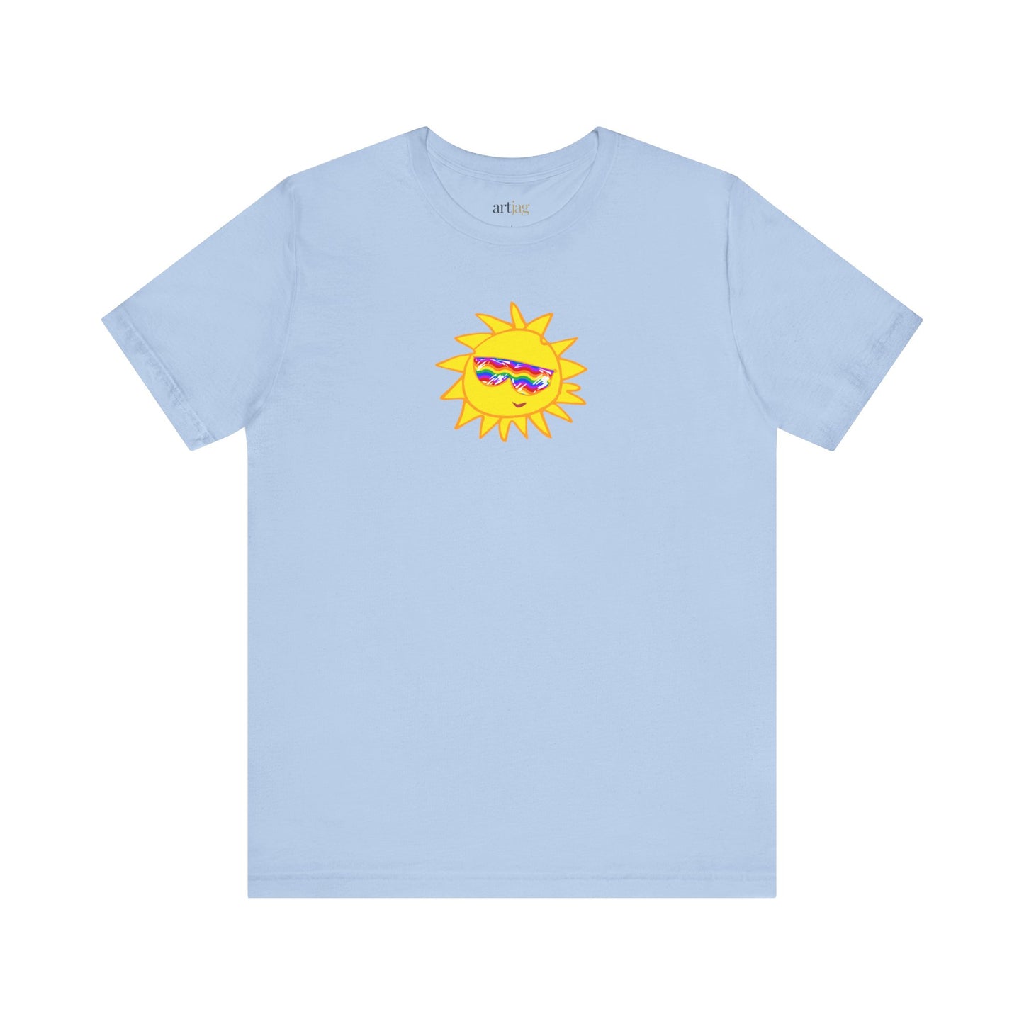 Bella + Canvas 3001 Unisex Rainbow Vibes Tee - Perfect for summer, gifts, celebrations and beach days | TSPF