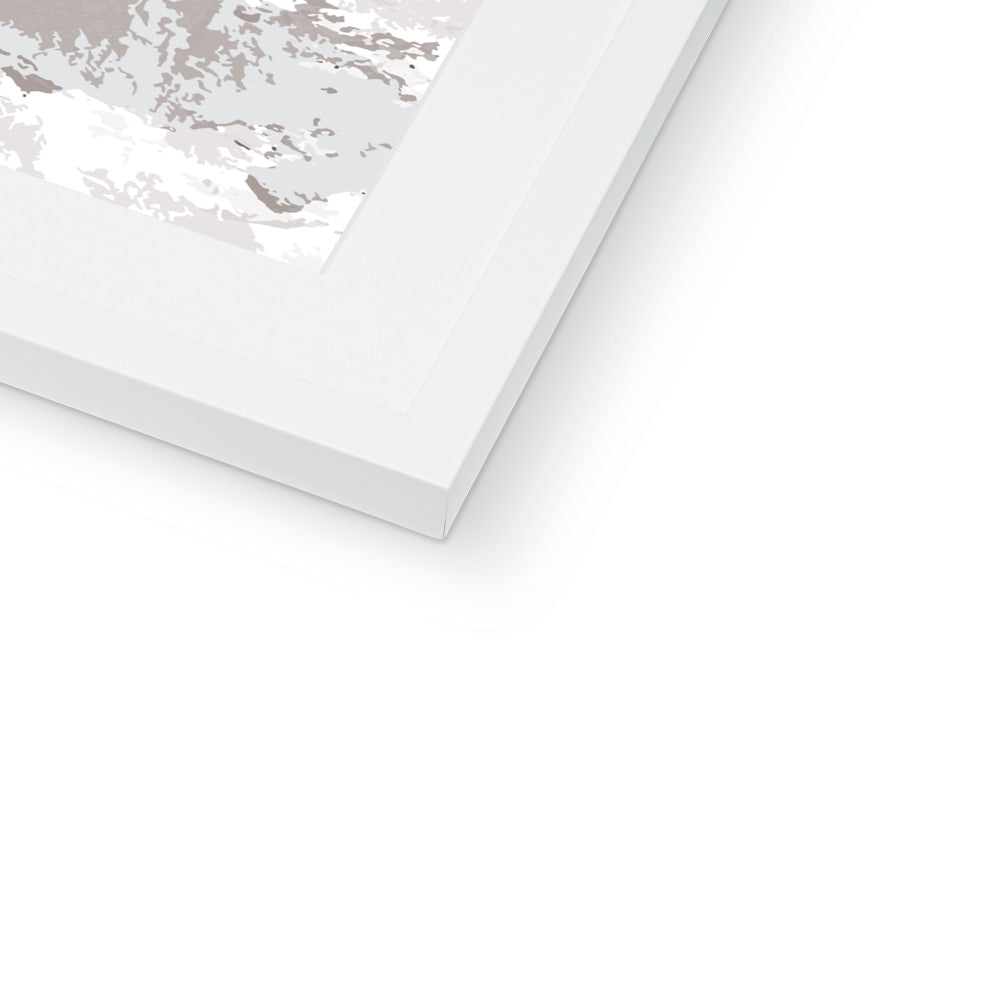 Framed Graphic Art Print, White Mat - 8x8 12x12 16x16 20x20 24x24 28x28 inches | FPS-1220-7691