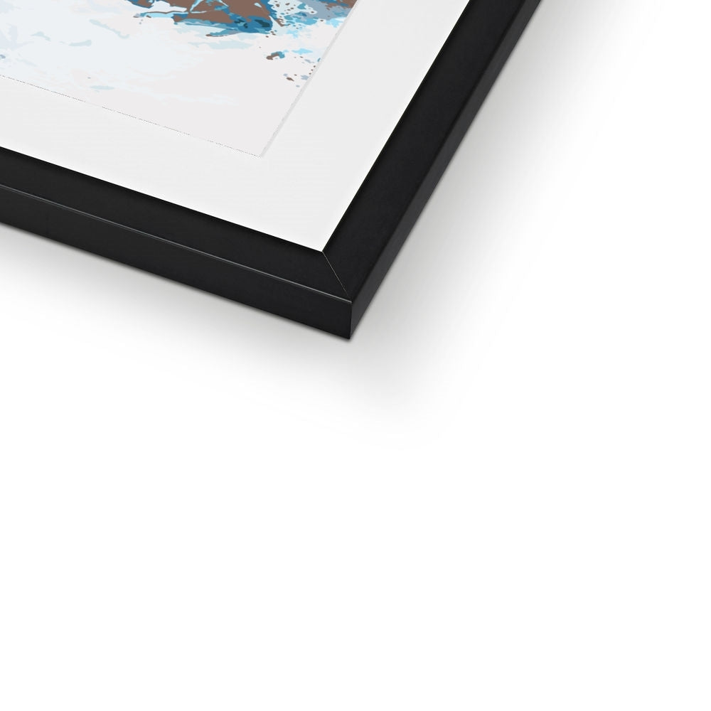 Framed Graphic Art Print, White Mat - 8x8 12x12 16x16 20x20 24x24 28x28 inches | FPS-1150-7693