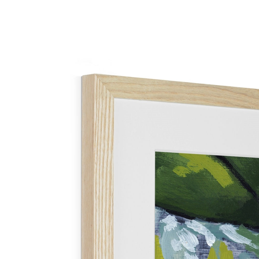 Framed Fine Art Print, White Mat - 14x11 20x16 28x20 40x28 inches | Red Tulip, fph-1111-1142-002