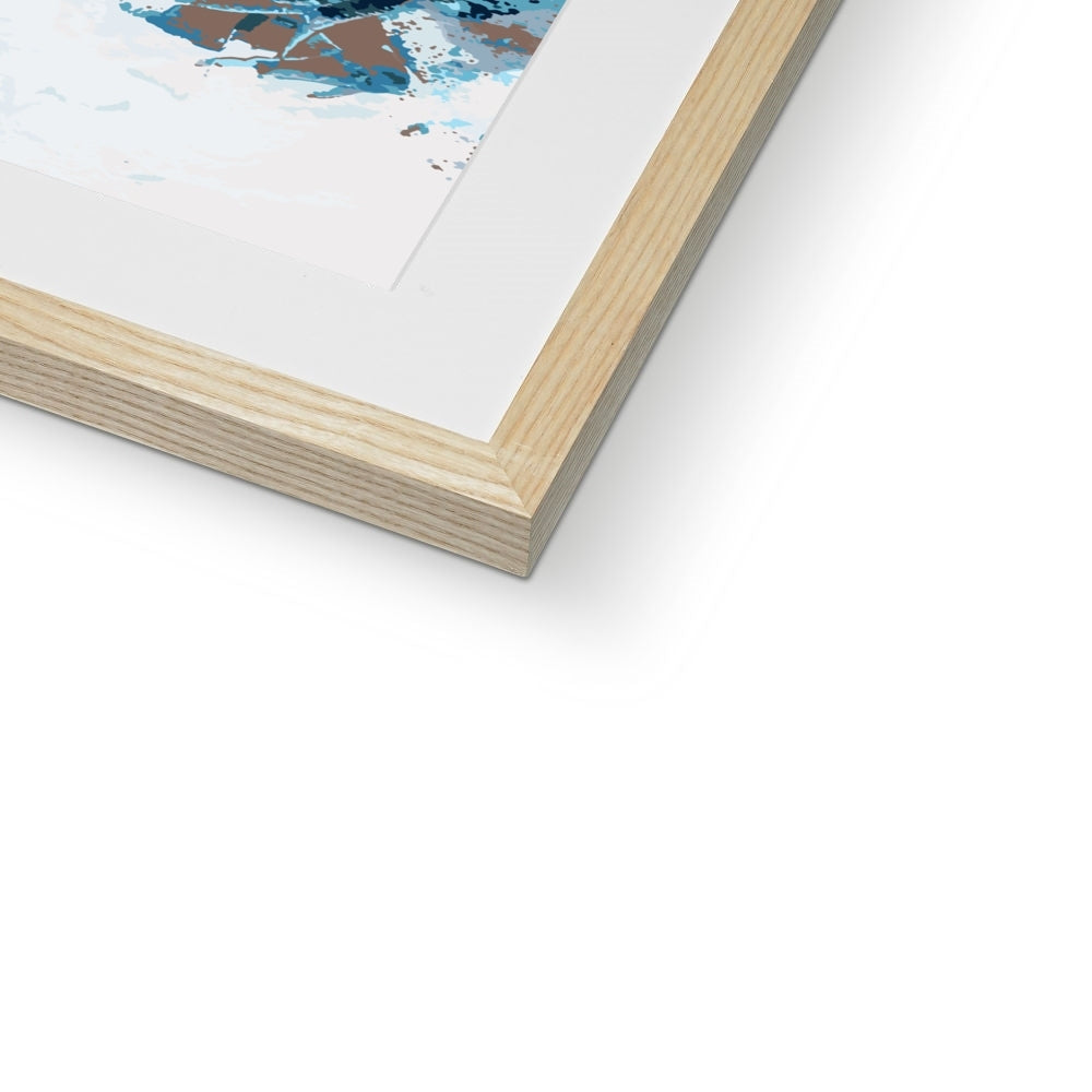 Framed Graphic Art Print, White Mat - 8x8 12x12 16x16 20x20 24x24 28x28 inches | FPS-1150-7693