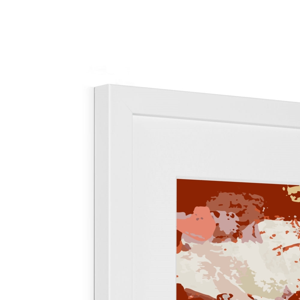 Framed Graphic Art Print, White Mat - 8x8 12x12 16x16 20x20 24x24 28x28 inches | FPS-1130-7695