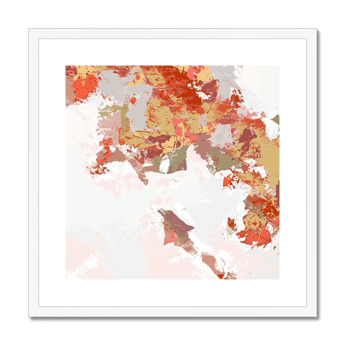 Framed Graphic Art Print, White Mat - 8x8 12x12 16x16 20x20 24x24 28x28 inches | FPS-1130-7693