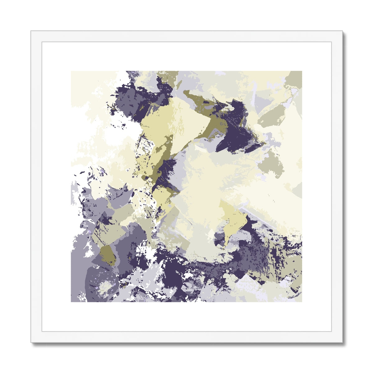 Framed Graphic Art Print, White Mat - 8x8 12x12 16x16 20x20 24x24 28x28 inches | FPS-1260-7691