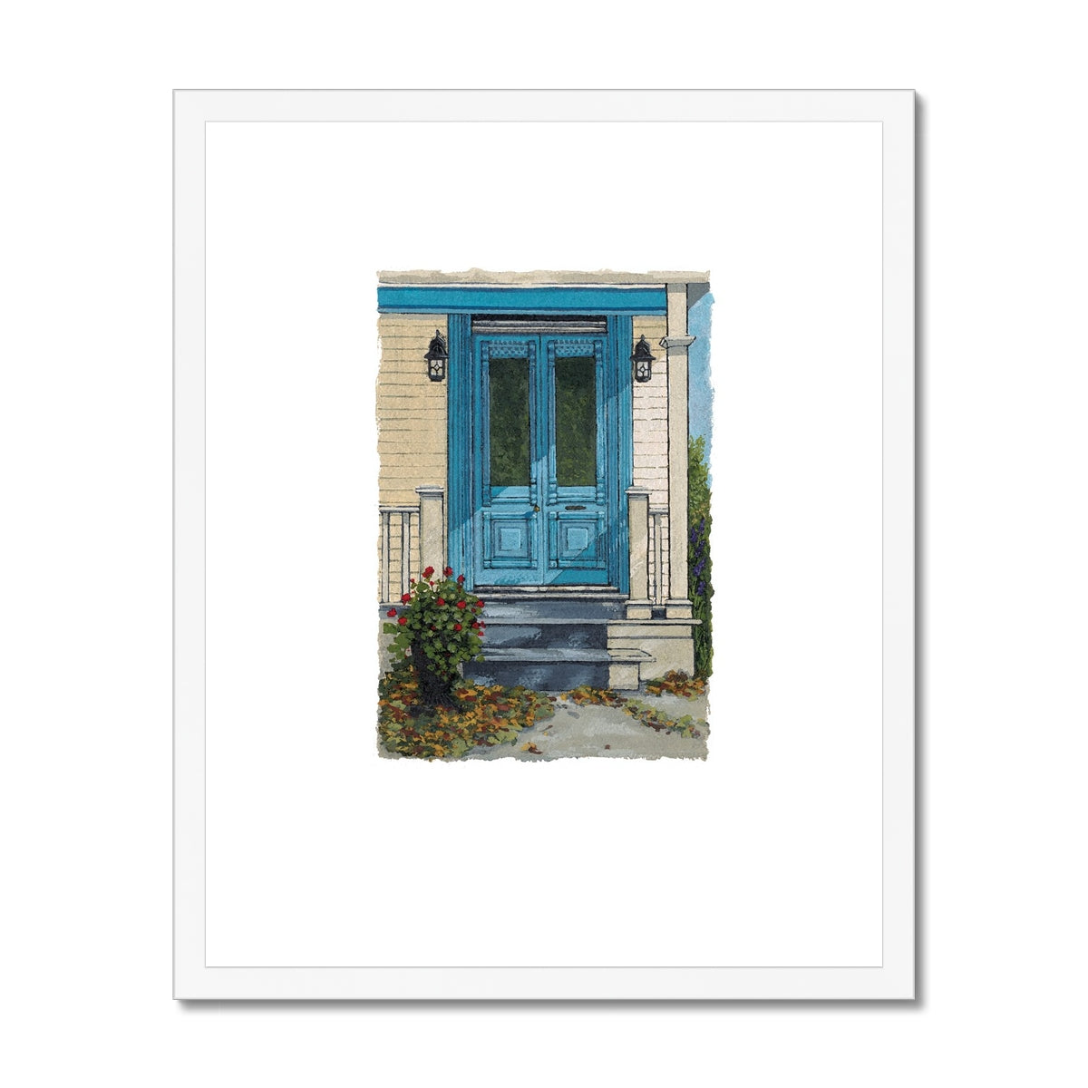Framed Fine Art Print, Painterly Edge - 8x10 16x20 inches | Door 2, PEV-1000-1422