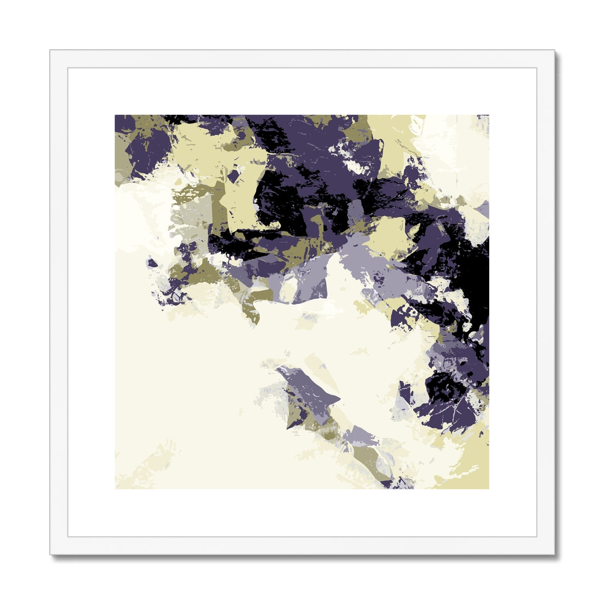 Framed Graphic Art Print, White Mat - 8x8 12x12 16x16 20x20 24x24 28x28 inches | FPS-1260-7693