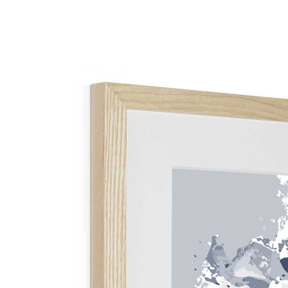 Framed Graphic Art Print, White Mat - 8x8 12x12 16x16 20x20 24x24 28x28 inches | FPS-1160-7690