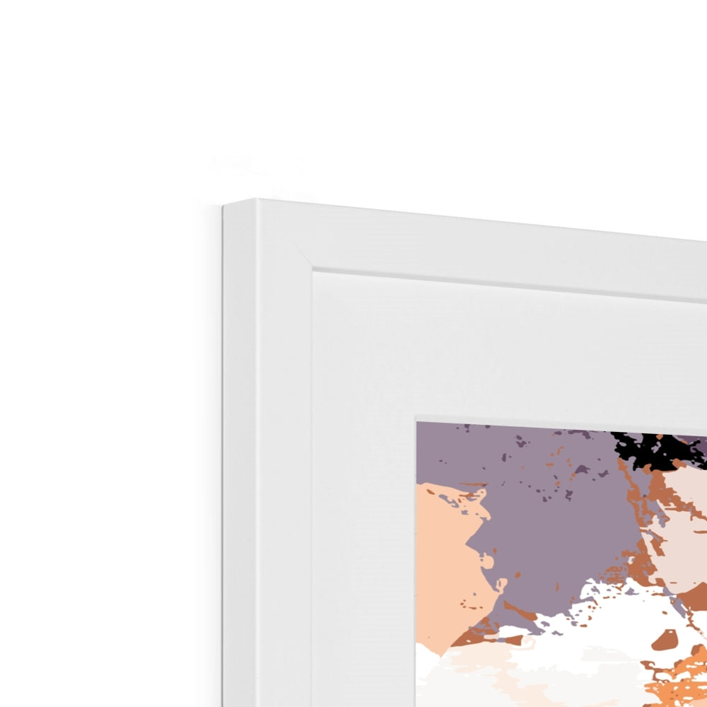 Framed Graphic Art Print, White Mat - 8x8 12x12 16x16 20x20 24x24 28x28 inches | FPS-1180-7693