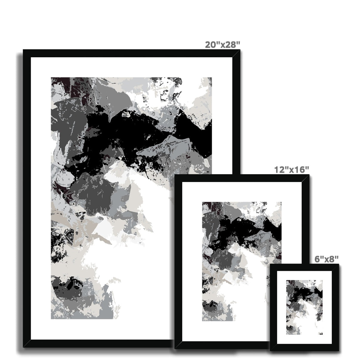 Framed Graphic Art Print, White Mat - 6x8, 8x12, 11x14, 12x16, 16x20, 18x24, 20x28 inches | FPV-1200-7692
