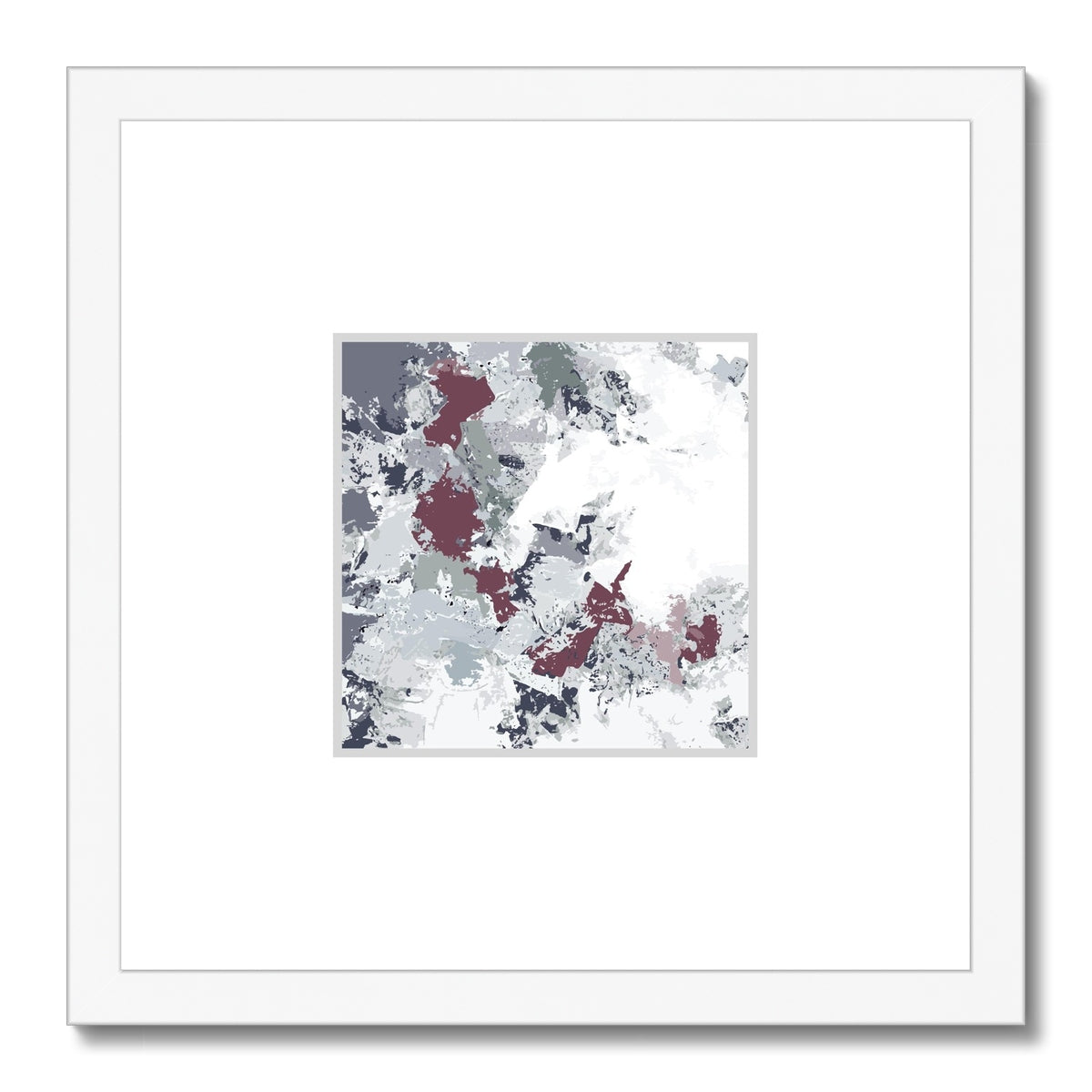 Framed Graphic Art Print, Faux Mat - 12x12 inches | FMS-1210-7695