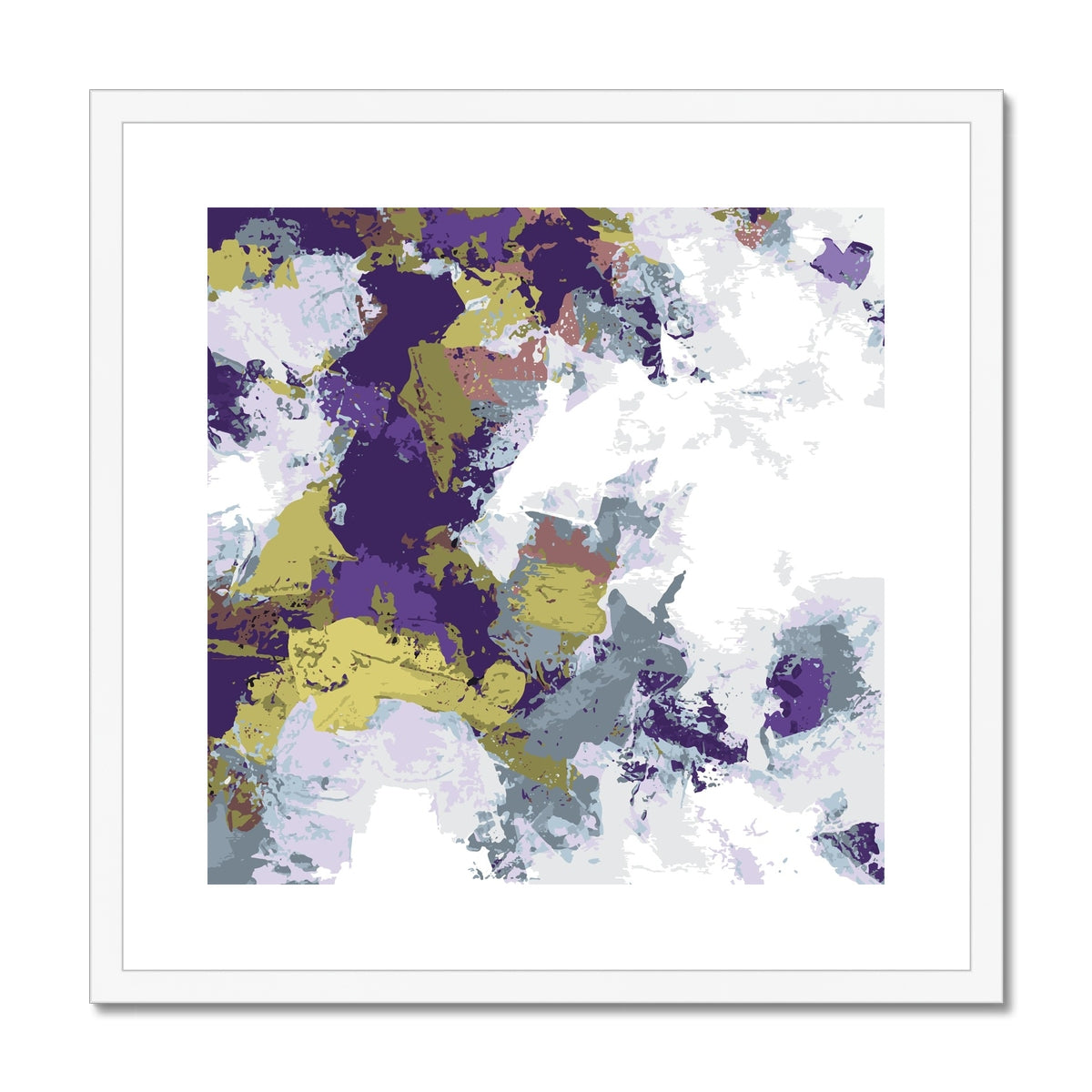 Framed Graphic Art Print, White Mat - 8x8 12x12 16x16 20x20 24x24 28x28 inches | FPS-1140-7695