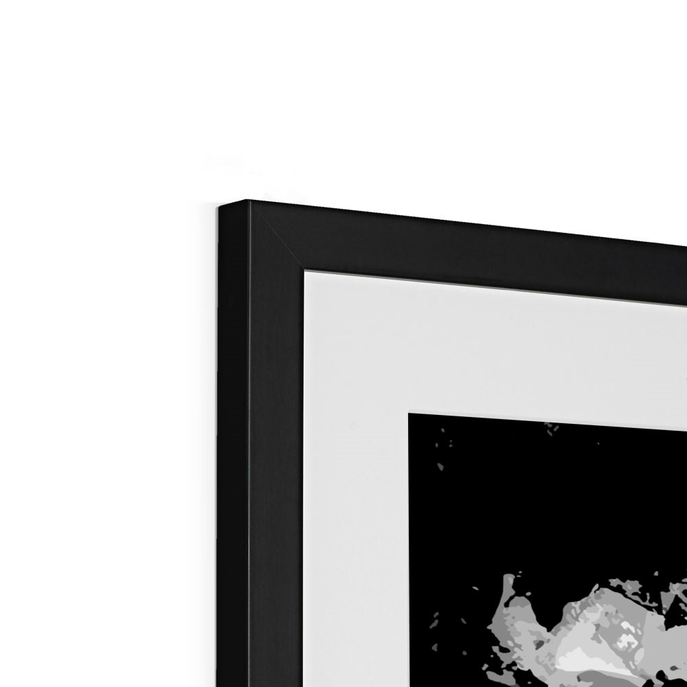 Framed Graphic Art Print, White Mat - 8x8 12x12 16x16 20x20 24x24 28x28 inches | FPS-1200-7690