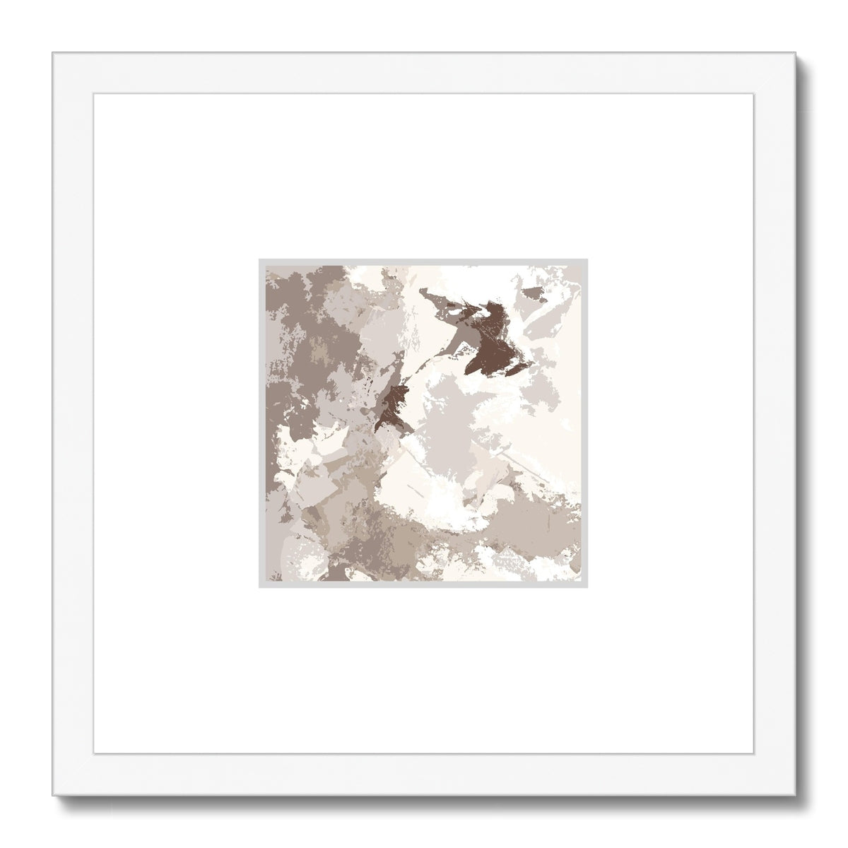 Framed Graphic Art Print, Faux Mat - 12x12 inches | FMS-1160-7691