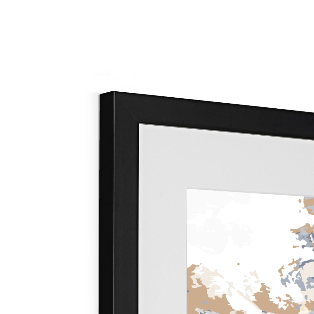 Framed Graphic Art Print, White Mat - 8x8 12x12 16x16 20x20 24x24 28x28 inches | FPS-1160-7695