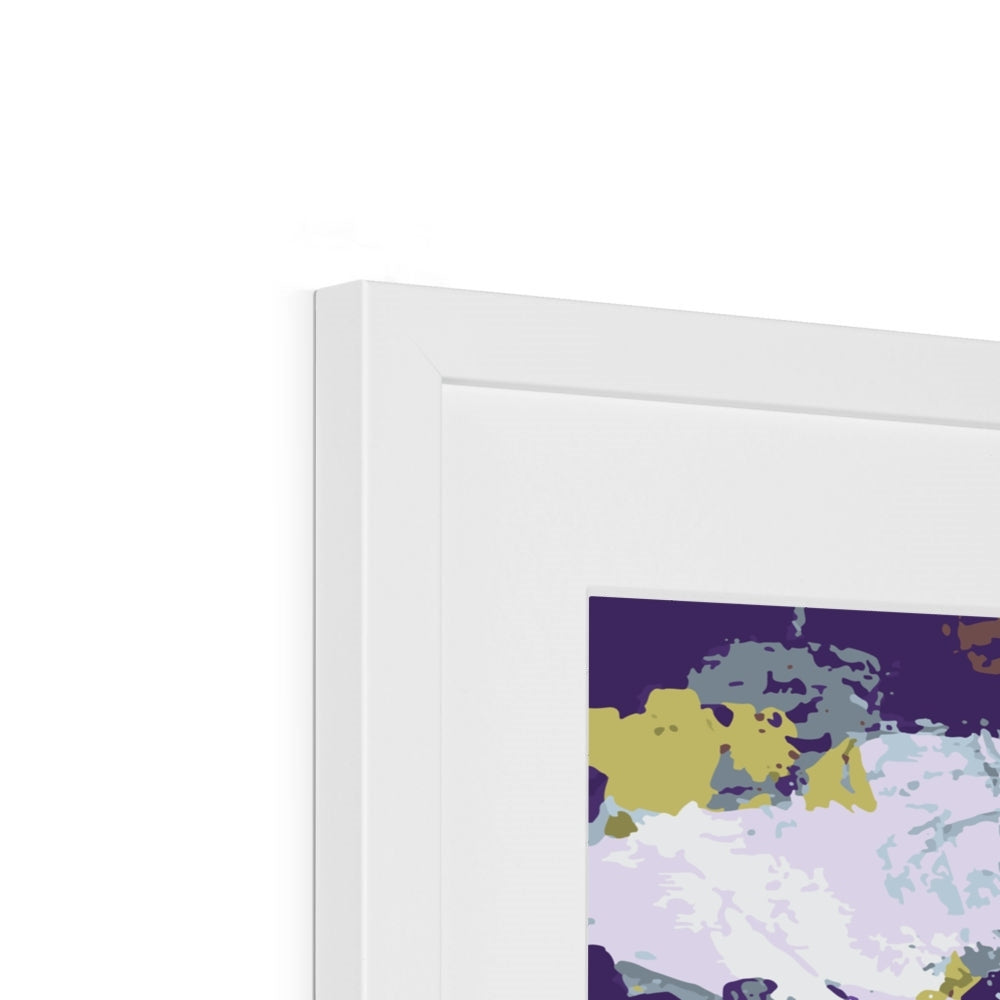 Framed Graphic Art Print, White Mat - 8x8 12x12 16x16 20x20 24x24 28x28 inches | FPS-1140-7695