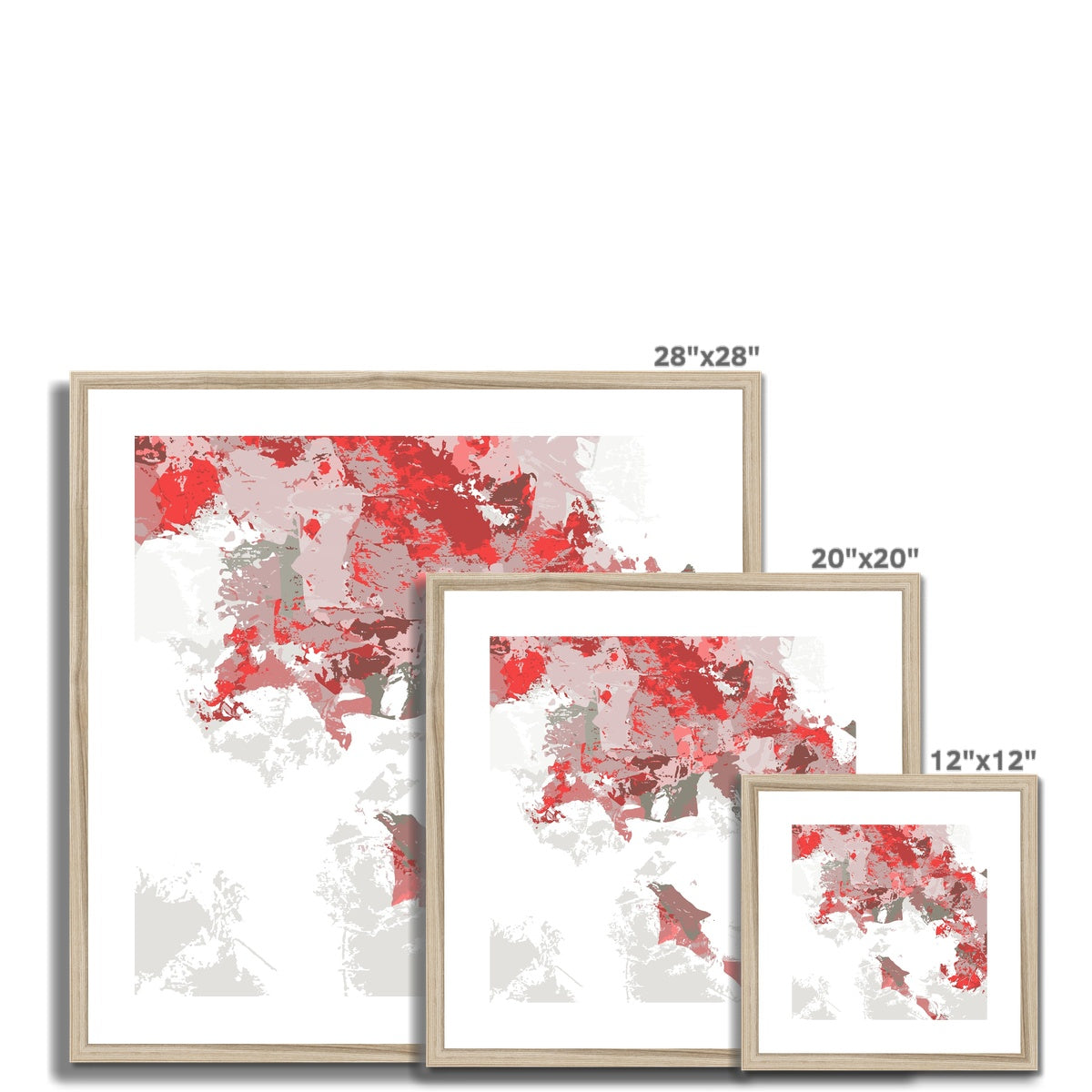 Framed Graphic Art Print, White Mat - 8x8 12x12 16x16 20x20 24x24 28x28 inches | FPS-1190-7693