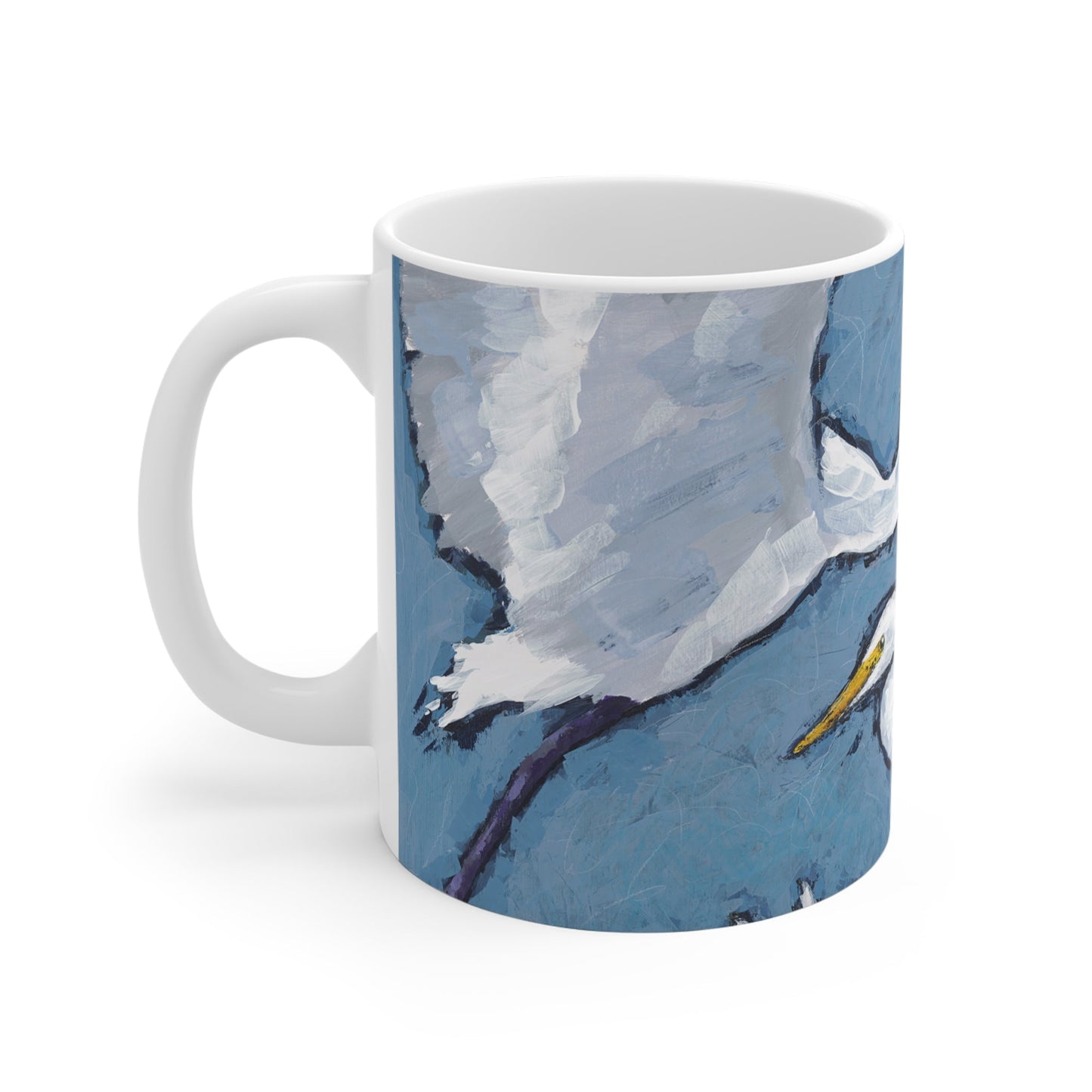 11oz Fine Art Ceramic Mug | White Herons, CM-1020