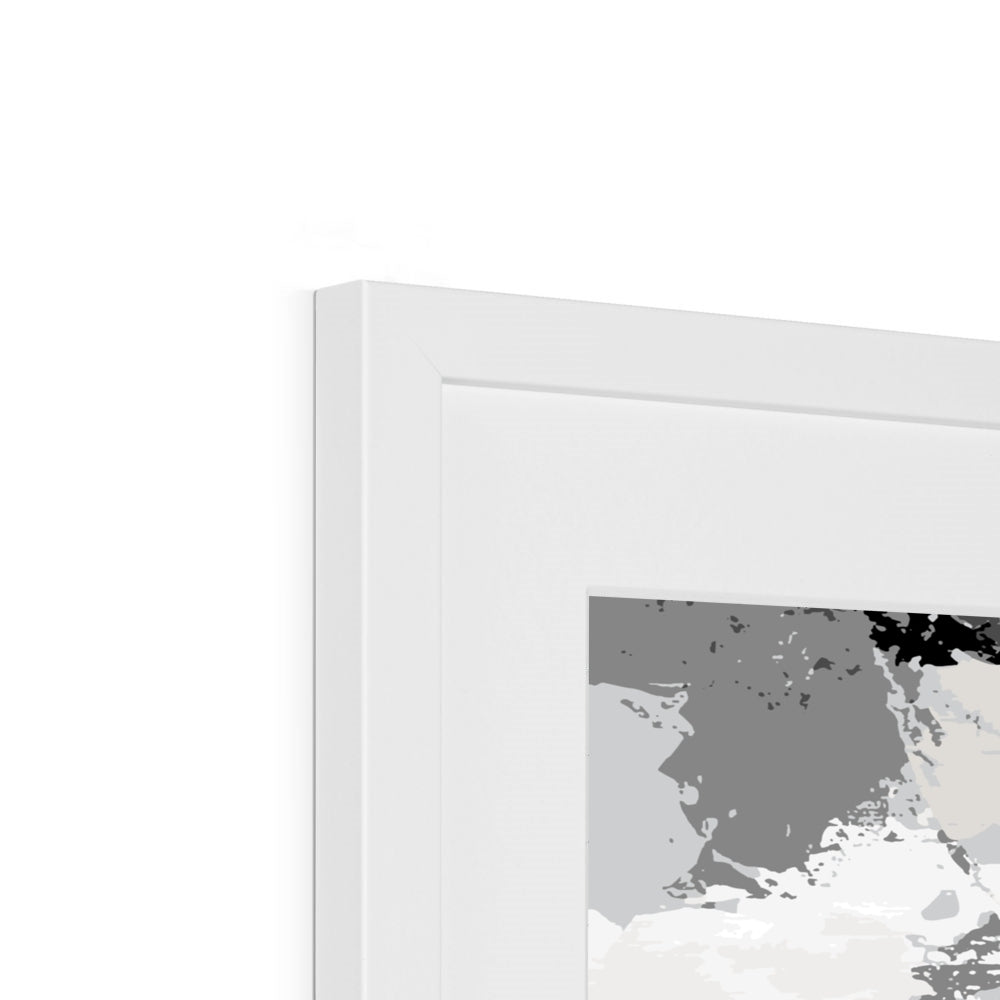 Framed Graphic Art Print, White Mat - 8x8 12x12 16x16 20x20 24x24 28x28 inches | FPS-1200-7693