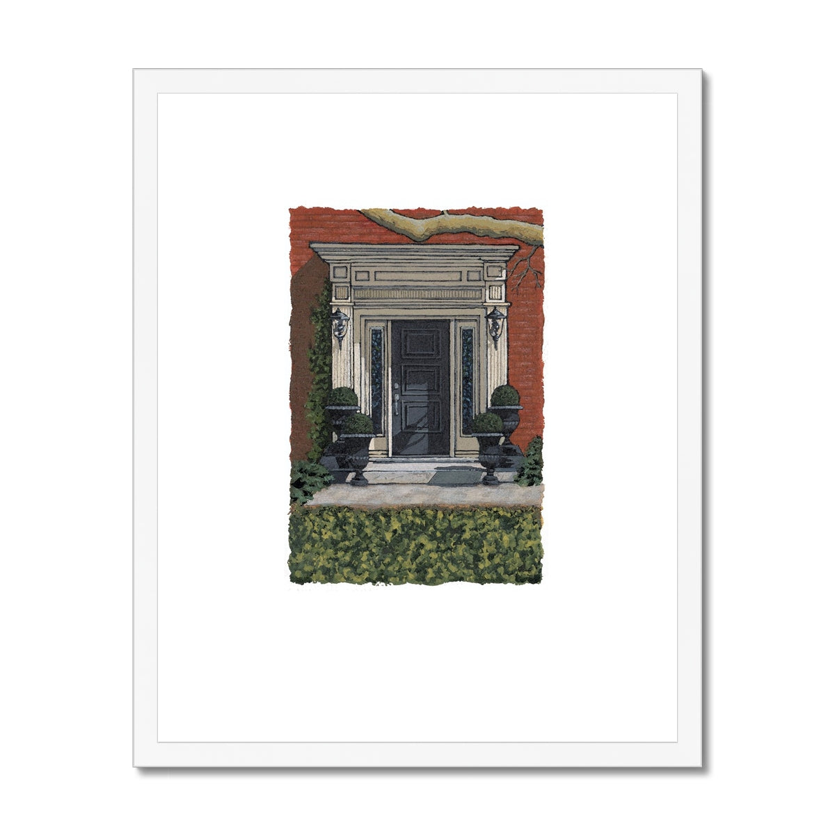 Framed Fine Art Print, Painterly Edge - 8x10 16x20 inches | Door 6, PEV-1000-1426