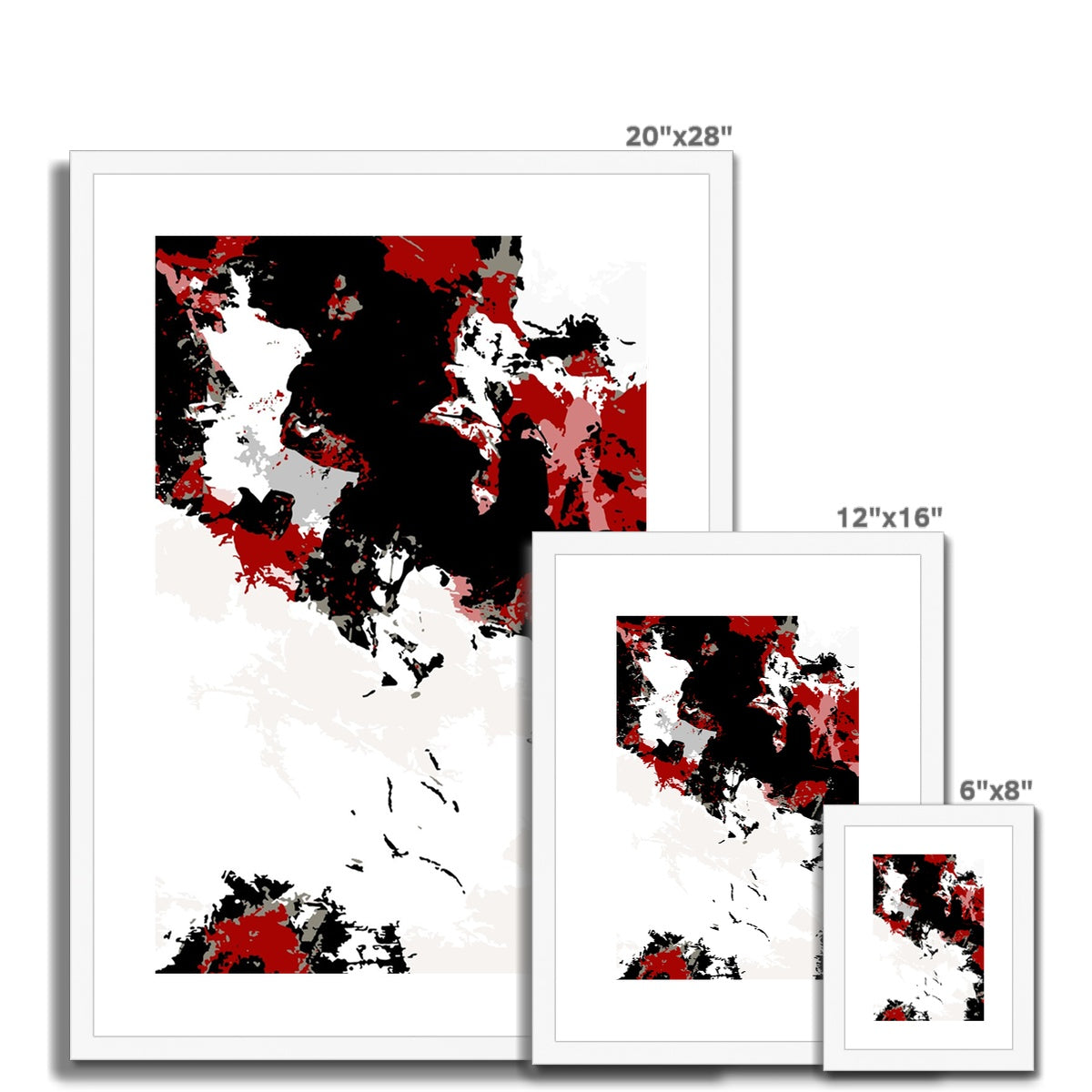 Framed Graphic Art Print, White Mat - 6x8, 8x12, 11x14, 12x16, 16x20, 18x24, 20x28 inches | FPV-1190-7696