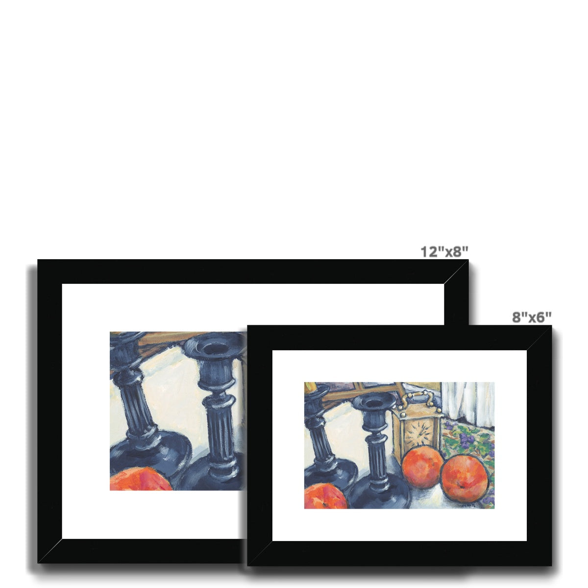 Framed Fine Art Print, White Mat - 8x6 10x8 12x8 inches | Still Life in Acrylic, FPH-1000-1102