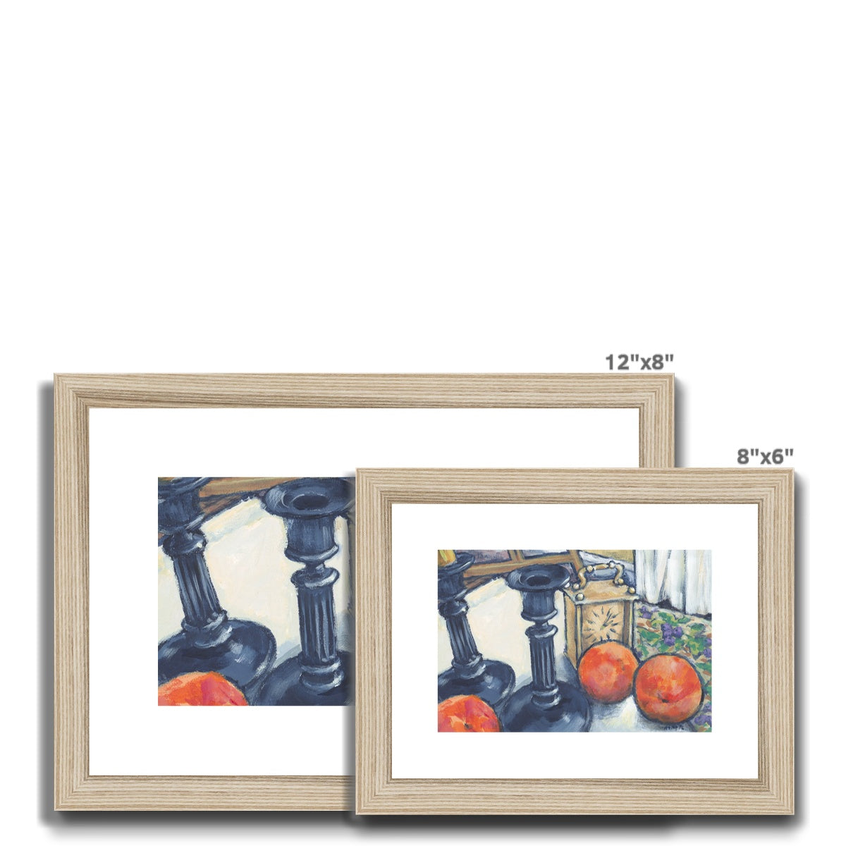 Framed Fine Art Print, White Mat - 8x6 10x8 12x8 inches | Still Life in Acrylic, FPH-1000-1102