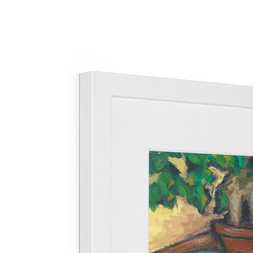 Framed Fine Art Print, White Mat - 8x6 10x8 12x8 inches | Still Life in Acrylic, FPH-1000-1104