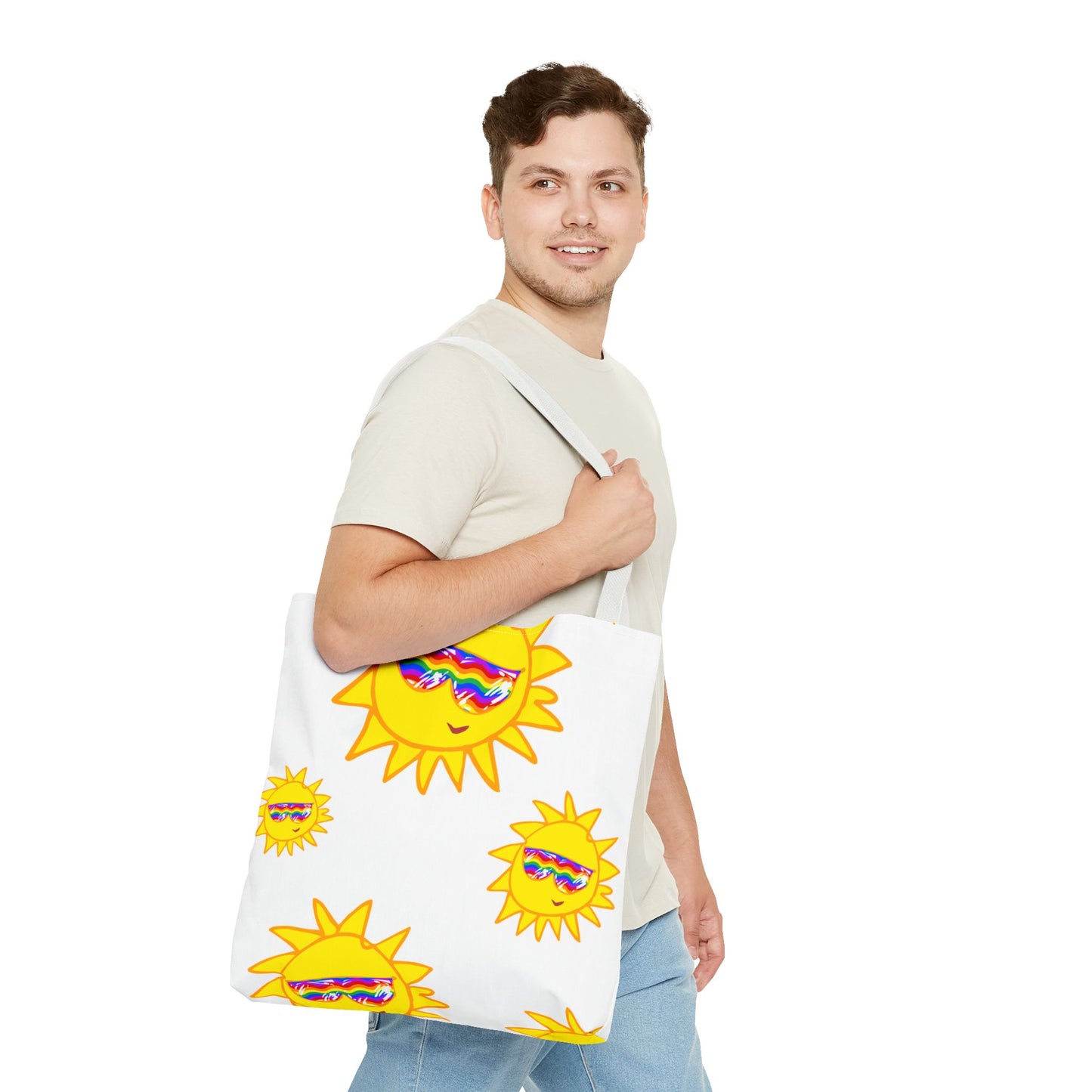 Shopping Tote with Rainbow Vibes | TBPF