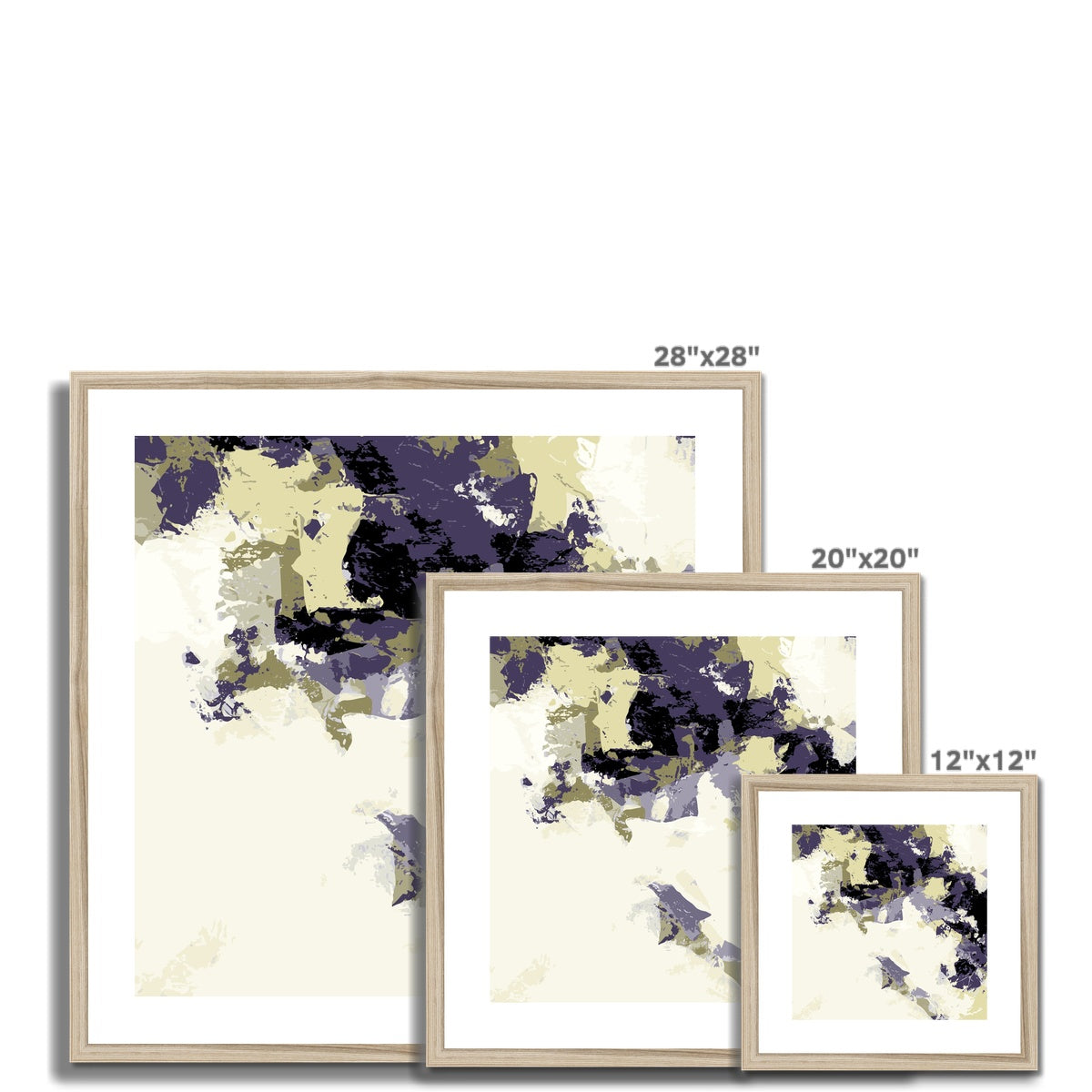 Framed Graphic Art Print, White Mat - 8x8 12x12 16x16 20x20 24x24 28x28 inches | FPS-1260-7693
