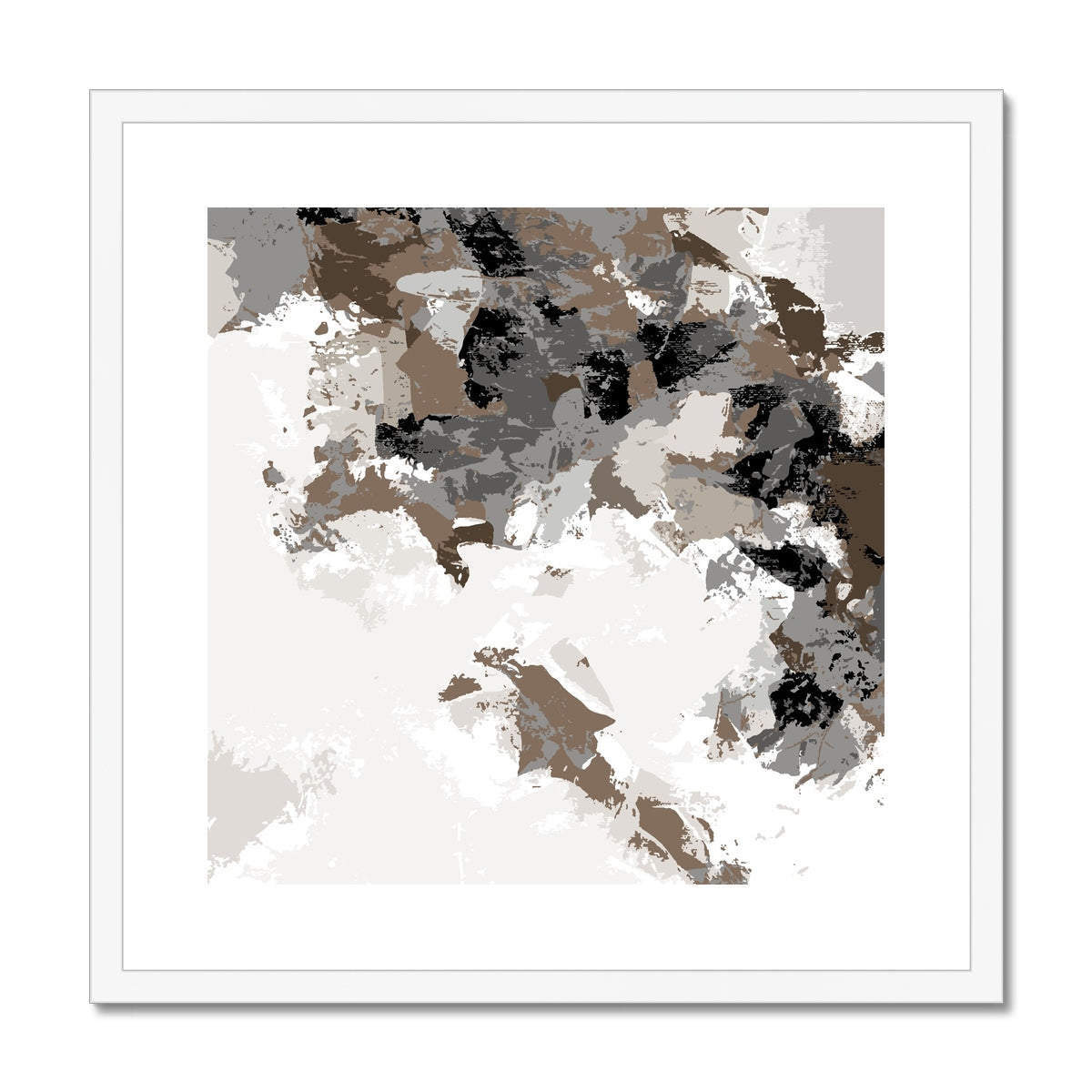 Framed Graphic Art Print, White Mat - 8x8 12x12 16x16 20x20 24x24 28x28 inches | FPS-1170-7693