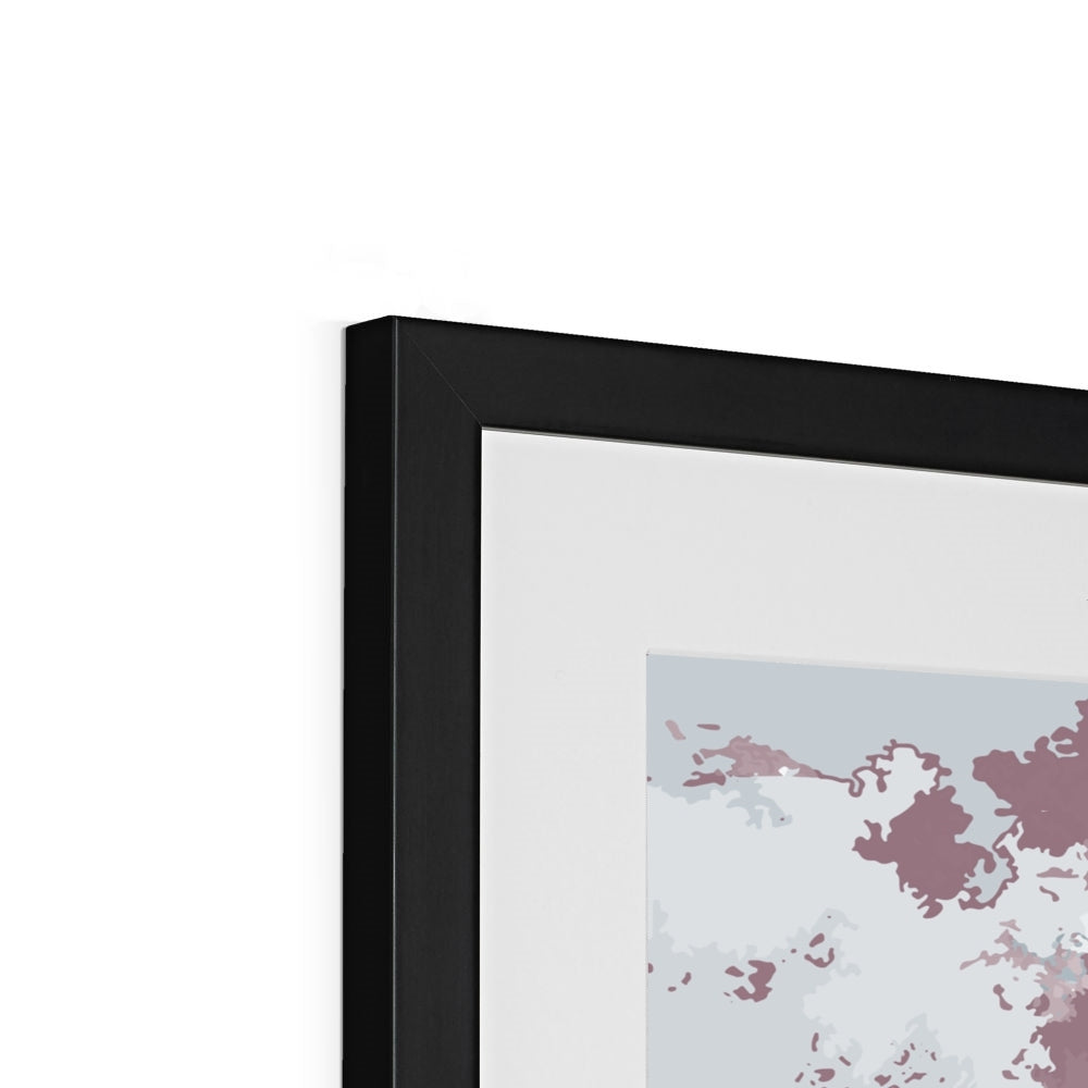 Framed Graphic Art Print, White Mat - 8x8 12x12 16x16 20x20 24x24 28x28 inches | FPS-1210-7691