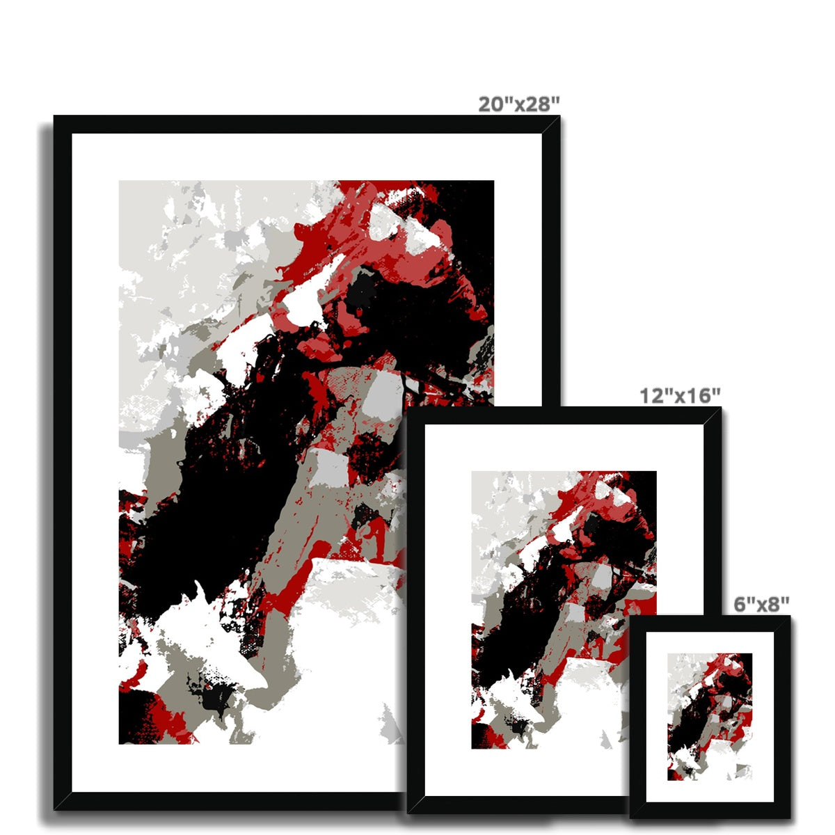Framed Graphic Art Print, White Mat - 6x8, 8x12, 11x14, 12x16, 16x20, 18x24, 20x28 inches | FPV-1190-7688