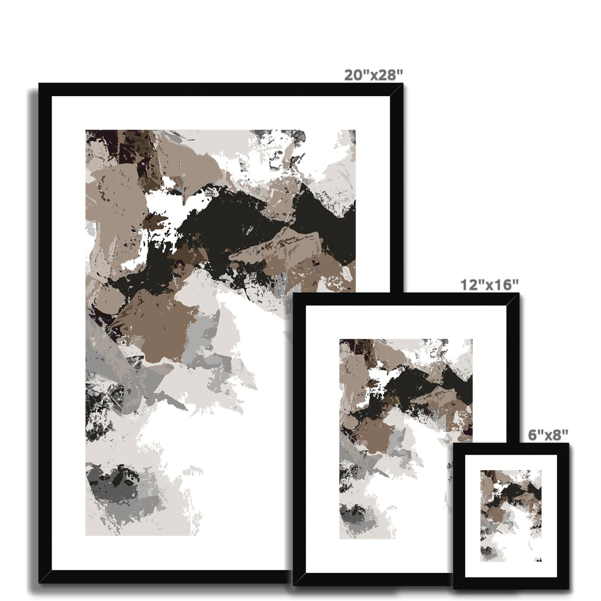 Framed Graphic Art Print, White Mat - 6x8, 8x12, 11x14, 12x16, 16x20, 18x24, 20x28 inches | FPV-1170-7692