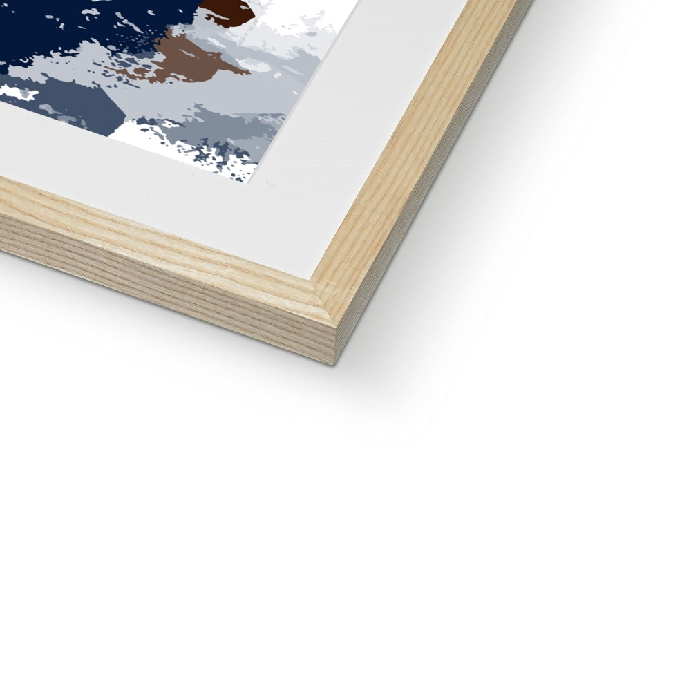 Framed Graphic Art Print, White Mat - 8x8 12x12 16x16 20x20 24x24 28x28 inches | FPS-1160-7690