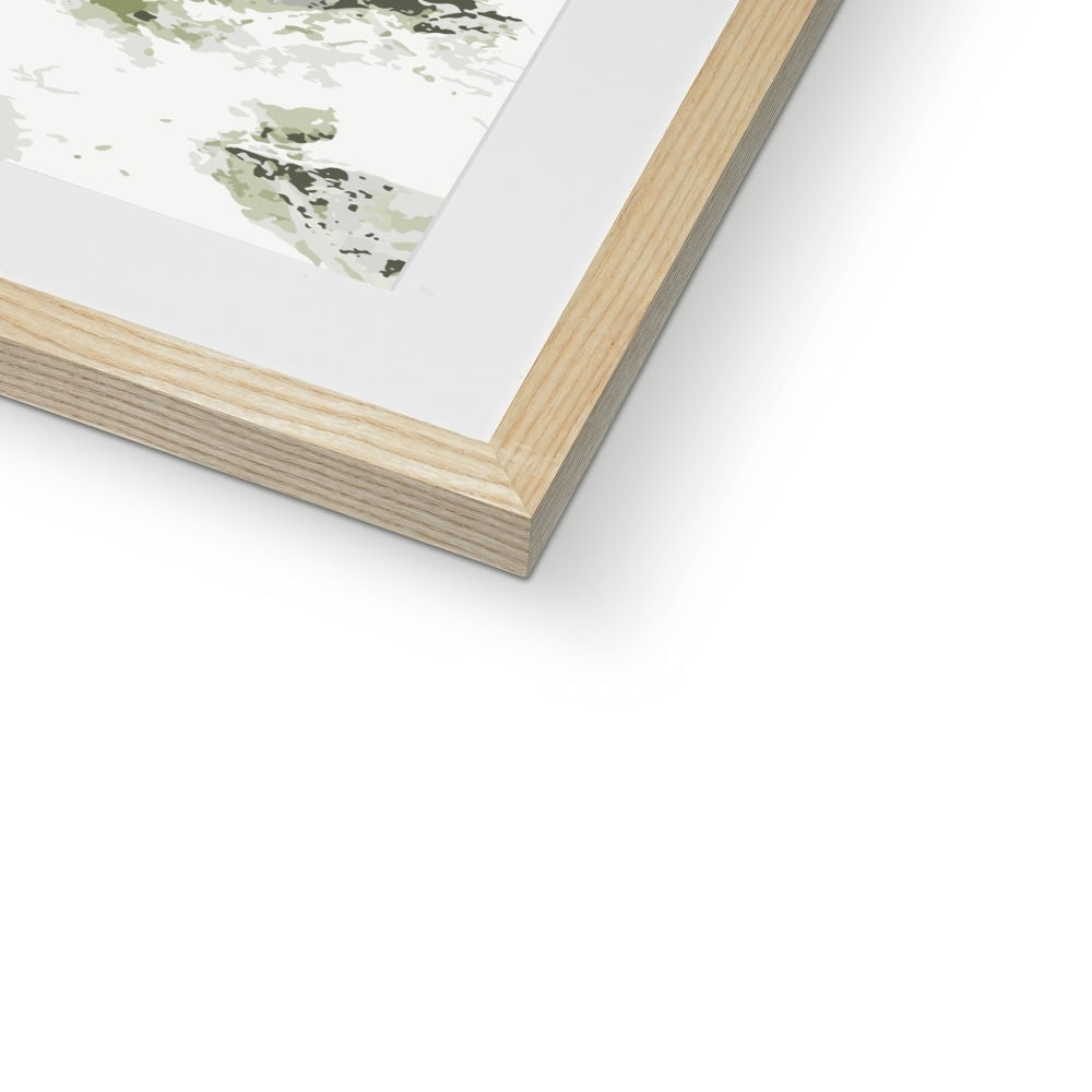 Framed Graphic Art Print, White Mat - 8x8 12x12 16x16 20x20 24x24 28x28 inches | FPS-1240-7695