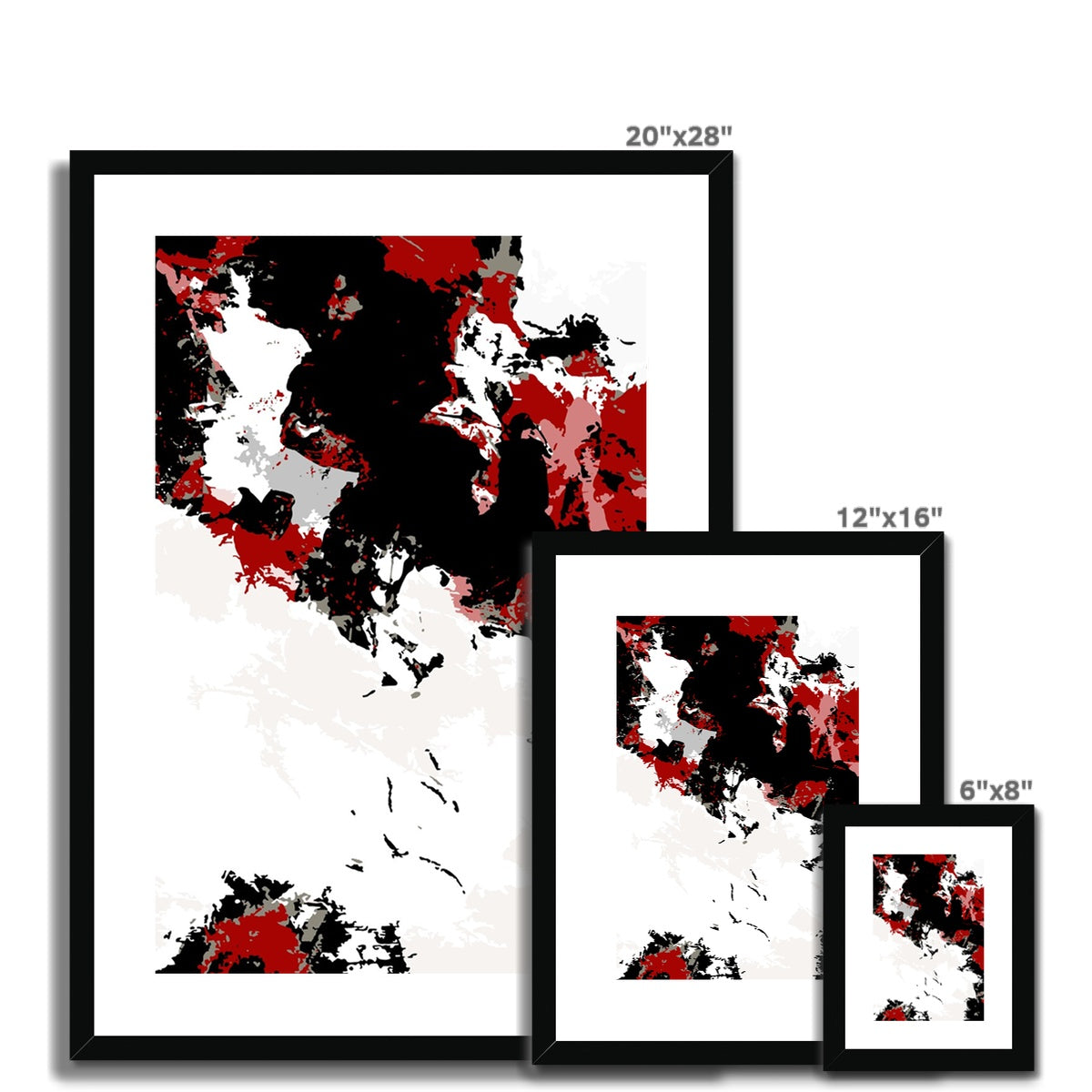 Framed Graphic Art Print, White Mat - 6x8, 8x12, 11x14, 12x16, 16x20, 18x24, 20x28 inches | FPV-1190-7696