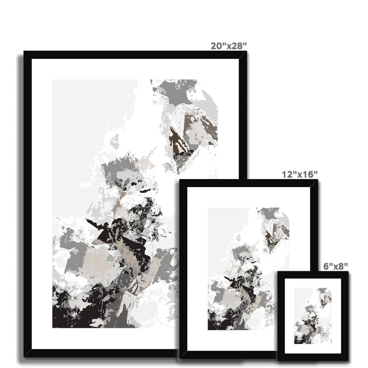 Framed Graphic Art Print, White Mat - 6x8, 8x12, 11x14, 12x16, 16x20, 18x24, 20x28 inches | FPV-1170-7694