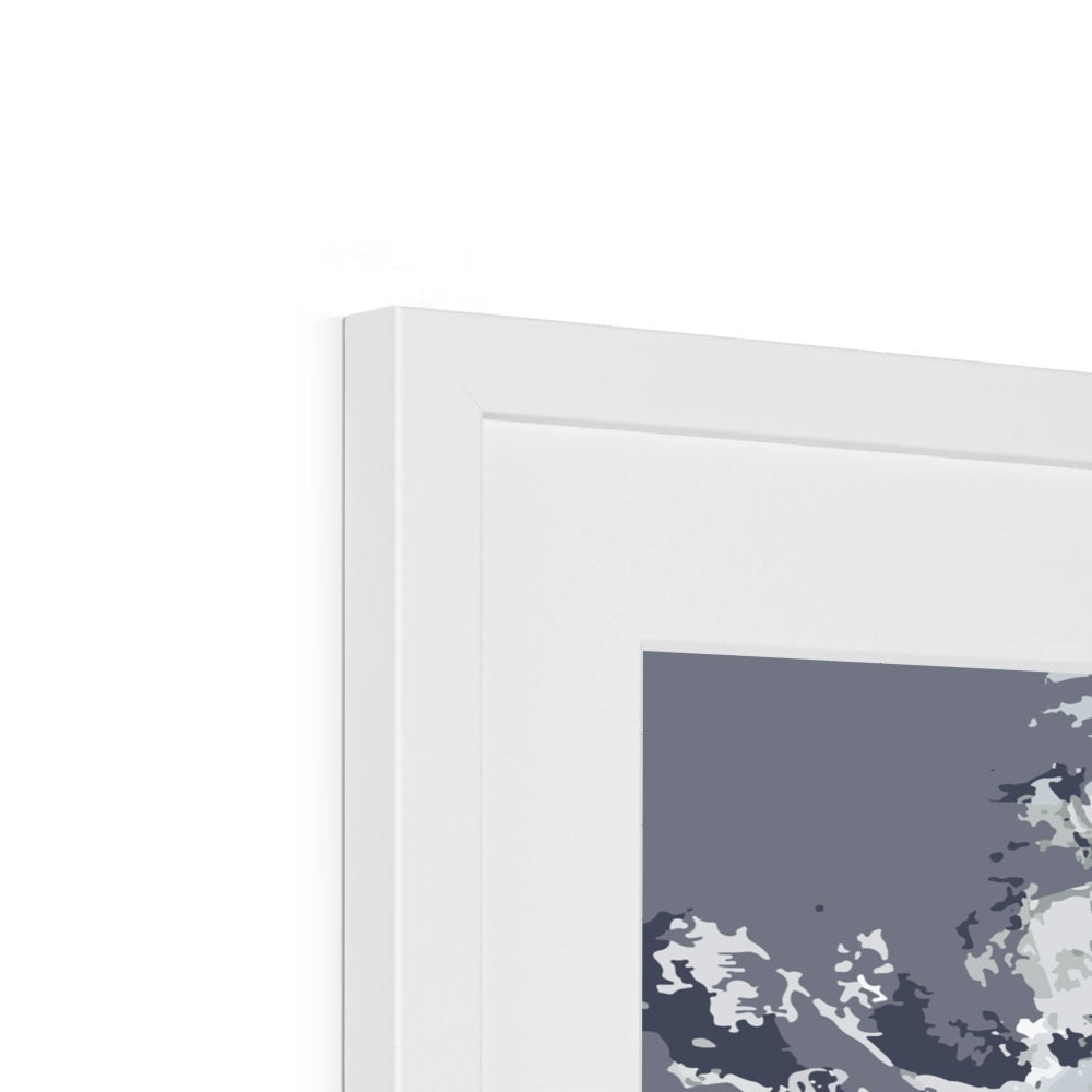 Framed Graphic Art Print, White Mat - 8x8 12x12 16x16 20x20 24x24 28x28 inches | FPS-1210-7695