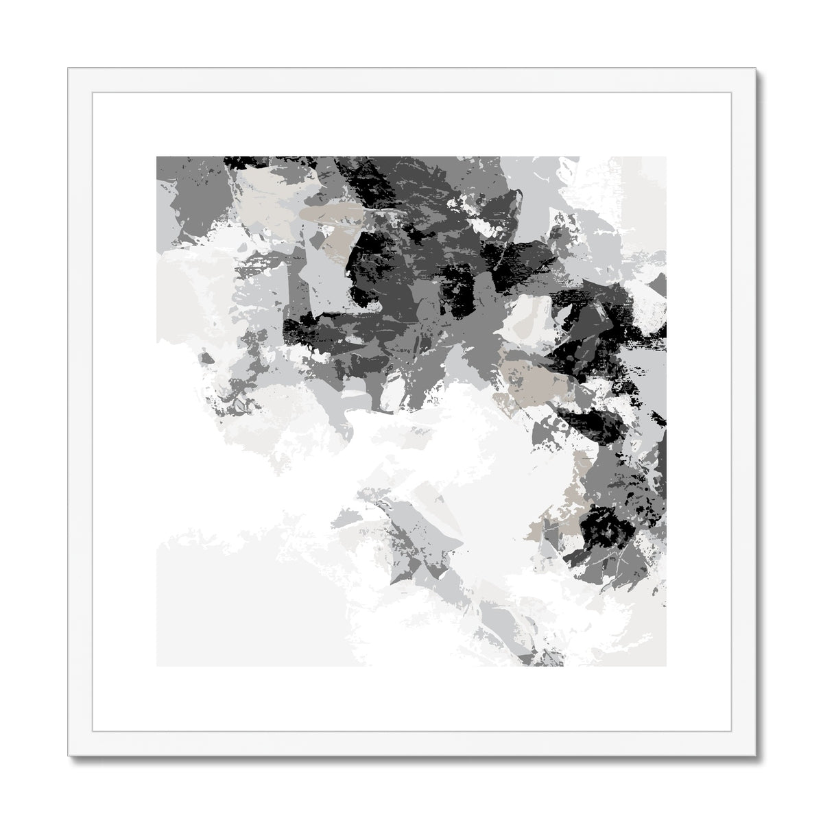 Framed Graphic Art Print, White Mat - 8x8 12x12 16x16 20x20 24x24 28x28 inches | FPS-1200-7693