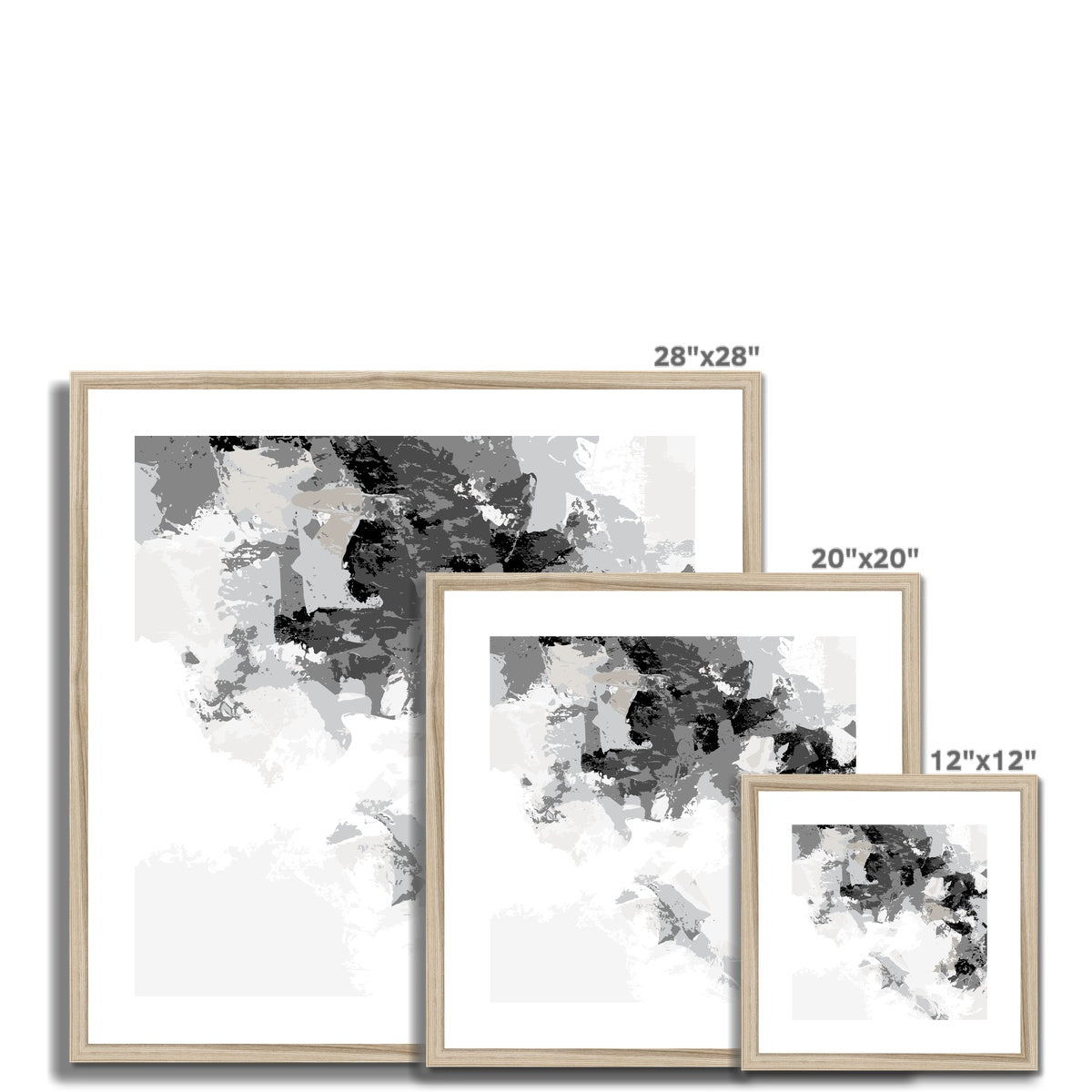 Framed Graphic Art Print, White Mat - 8x8 12x12 16x16 20x20 24x24 28x28 inches | FPS-1200-7693