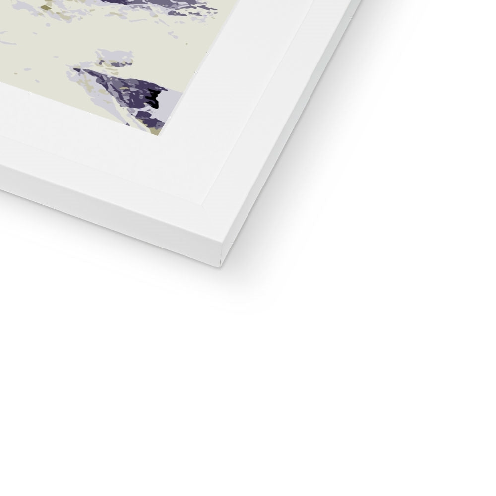 Framed Graphic Art Print, White Mat - 8x8 12x12 16x16 20x20 24x24 28x28 inches | FPS-1260-7695