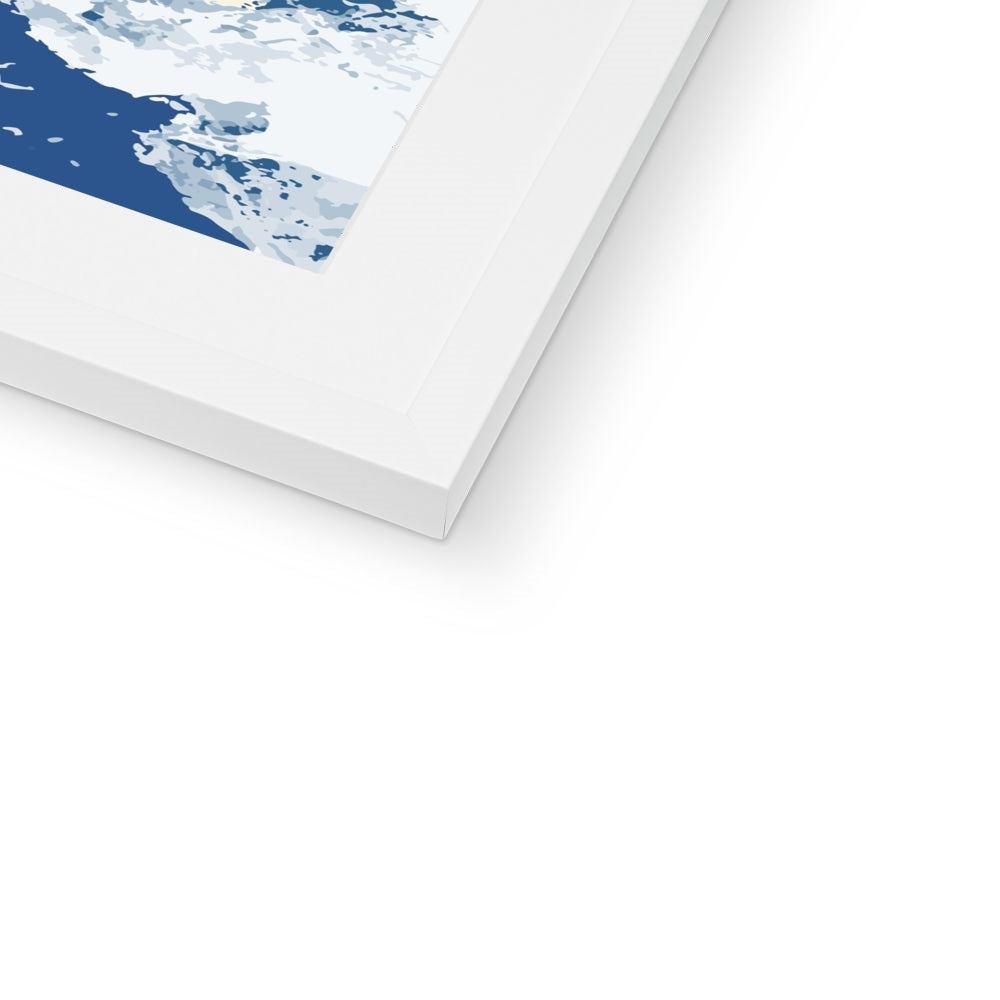 Framed Graphic Art Print, White Mat - 8x8 12x12 16x16 20x20 24x24 28x28 inches | FPS-1230-7695