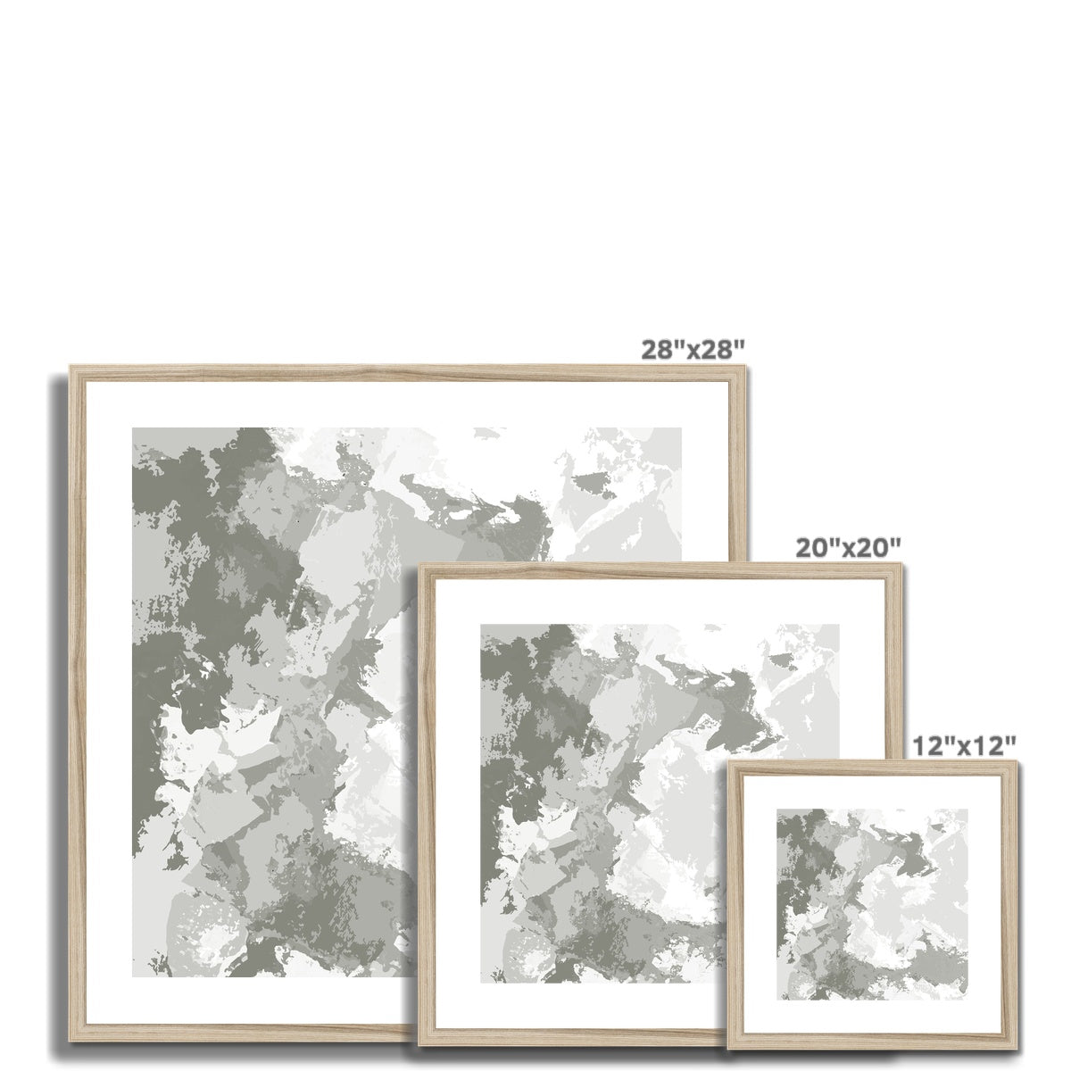 Framed Graphic Art Print, White Mat - 8x8 12x12 16x16 20x20 24x24 28x28 inches | FPS-1240-7691
