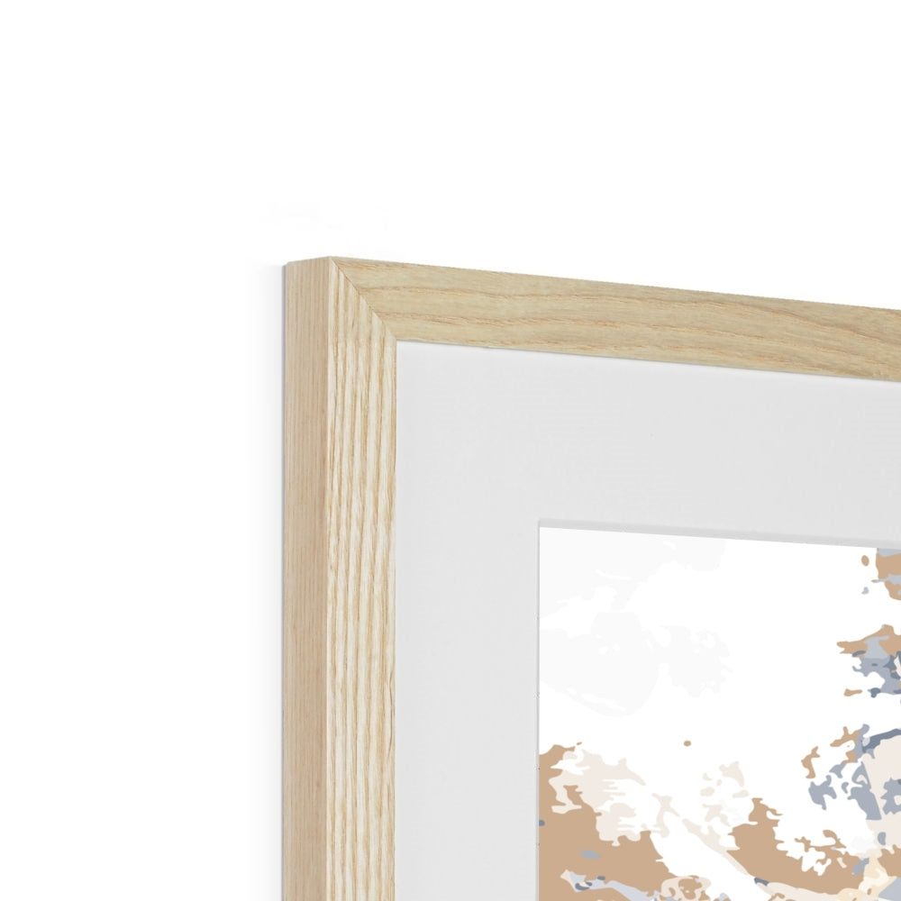 Framed Graphic Art Print, White Mat - 8x8 12x12 16x16 20x20 24x24 28x28 inches | FPS-1160-7695