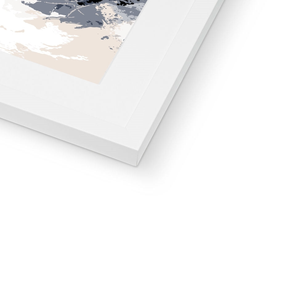 Framed Graphic Art Print, White Mat - 8x8 12x12 16x16 20x20 24x24 28x28 inches | FPS-1220-7693
