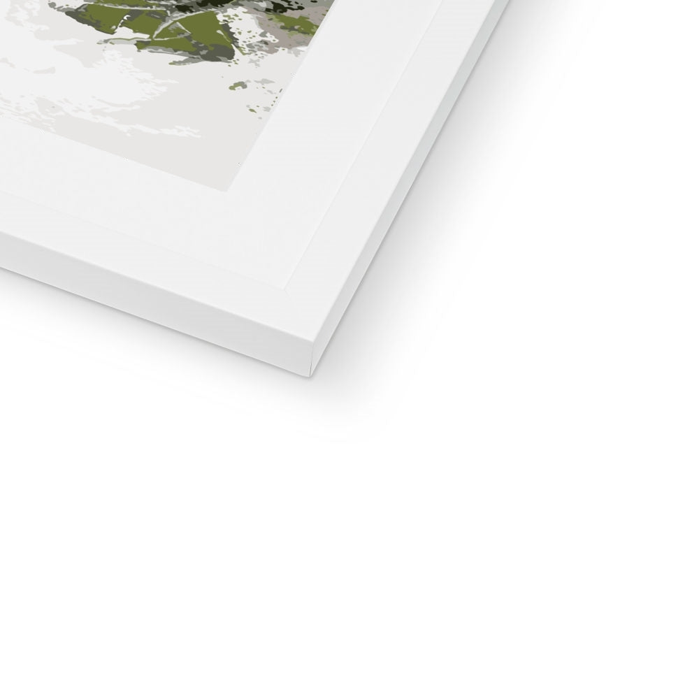 Framed Graphic Art Print, White Mat - 8x8 12x12 16x16 20x20 24x24 28x28 inches | FPS-1240-7693