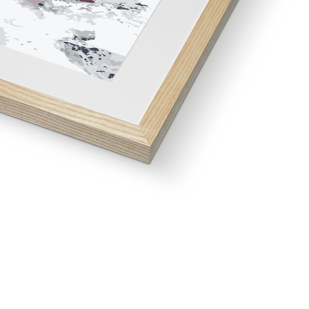 Framed Graphic Art Print, White Mat - 8x8 12x12 16x16 20x20 24x24 28x28 inches | FPS-1210-7695